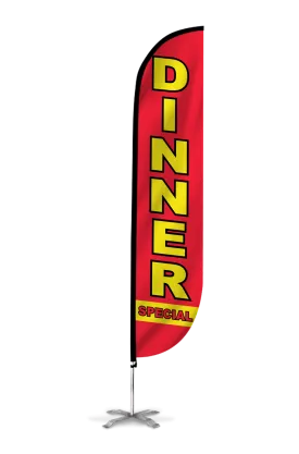 Dinner Special Feather Flag