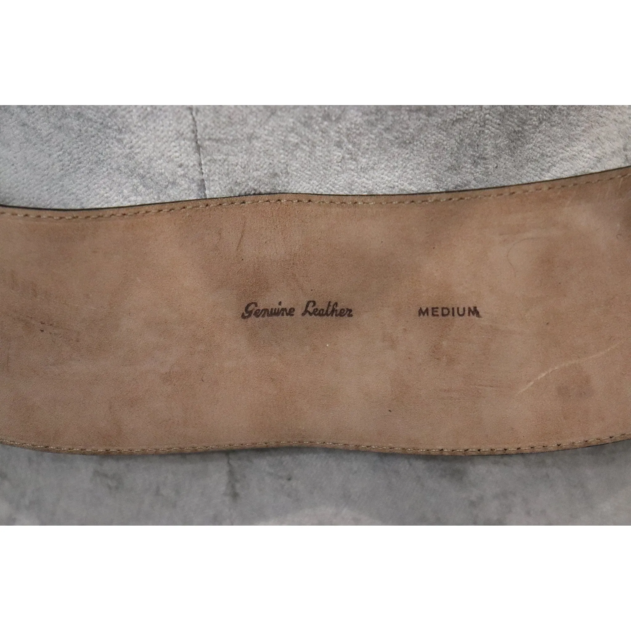 Donna Karan Brown Faux Lizard Leather Belt