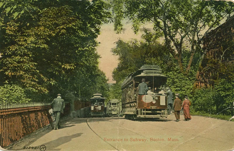 Entrance to Subway in Boston Public Garden