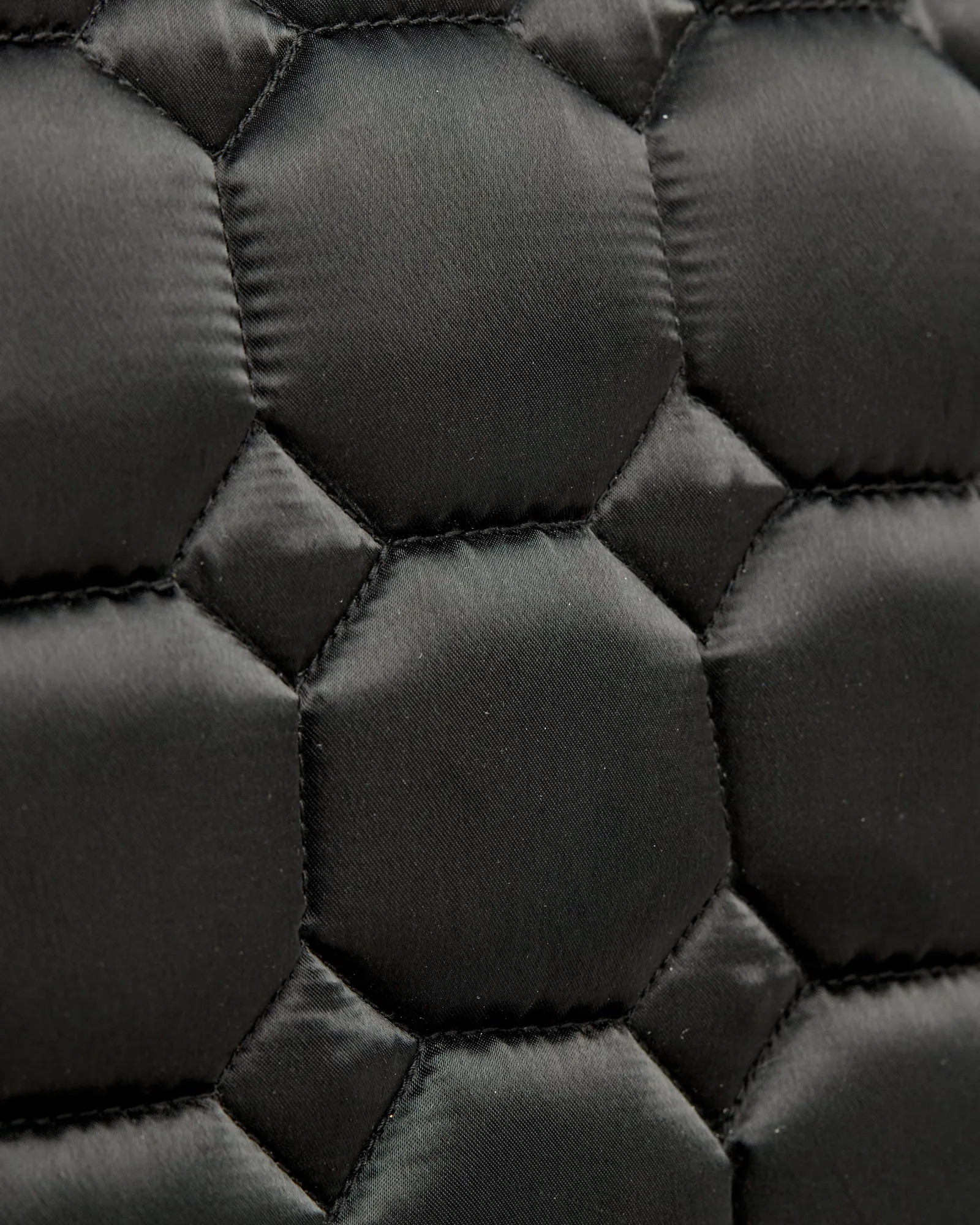 Eqcouture 'Symmetry' Luxury Satin Jumping Saddle Pad - NIGHTFALL (BLACK)