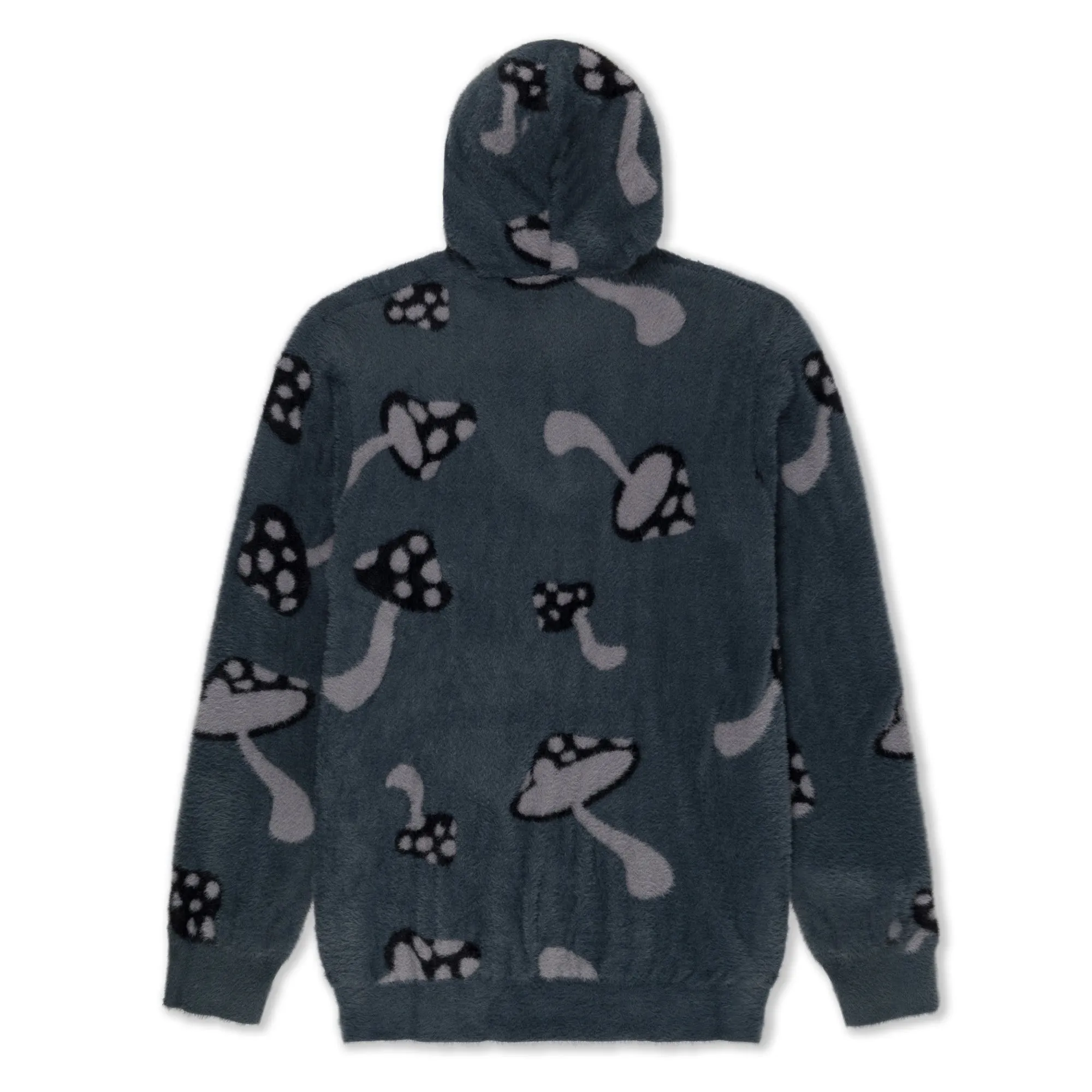 Euphoria Faux Mohair Hoodie (Grey)