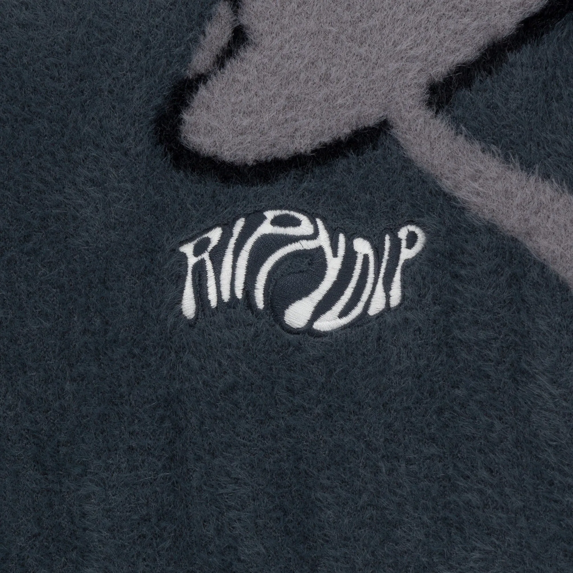 Euphoria Faux Mohair Hoodie (Grey)