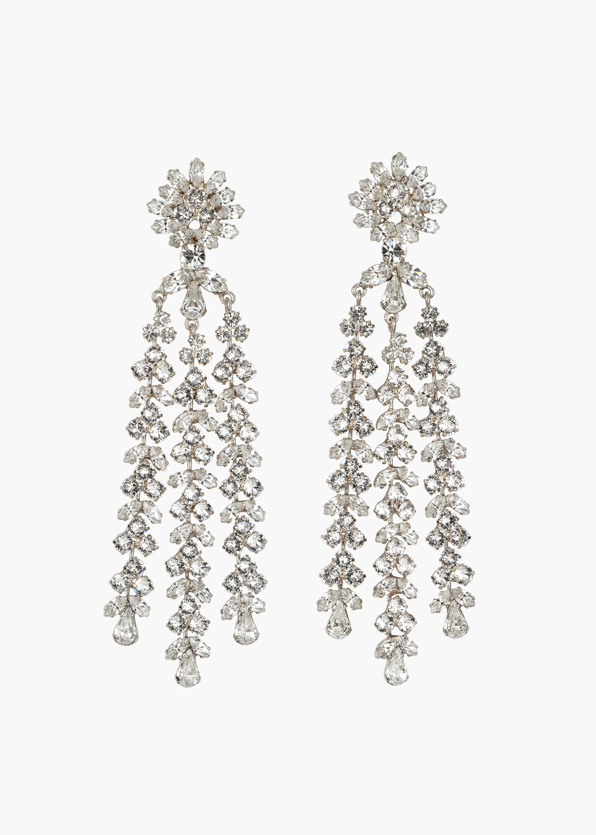Evangeline Earrings -- Crystal