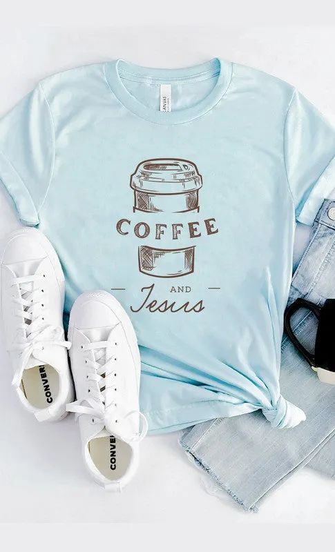 Explore More Collection - Coffee and Jesus Graphic Tee
