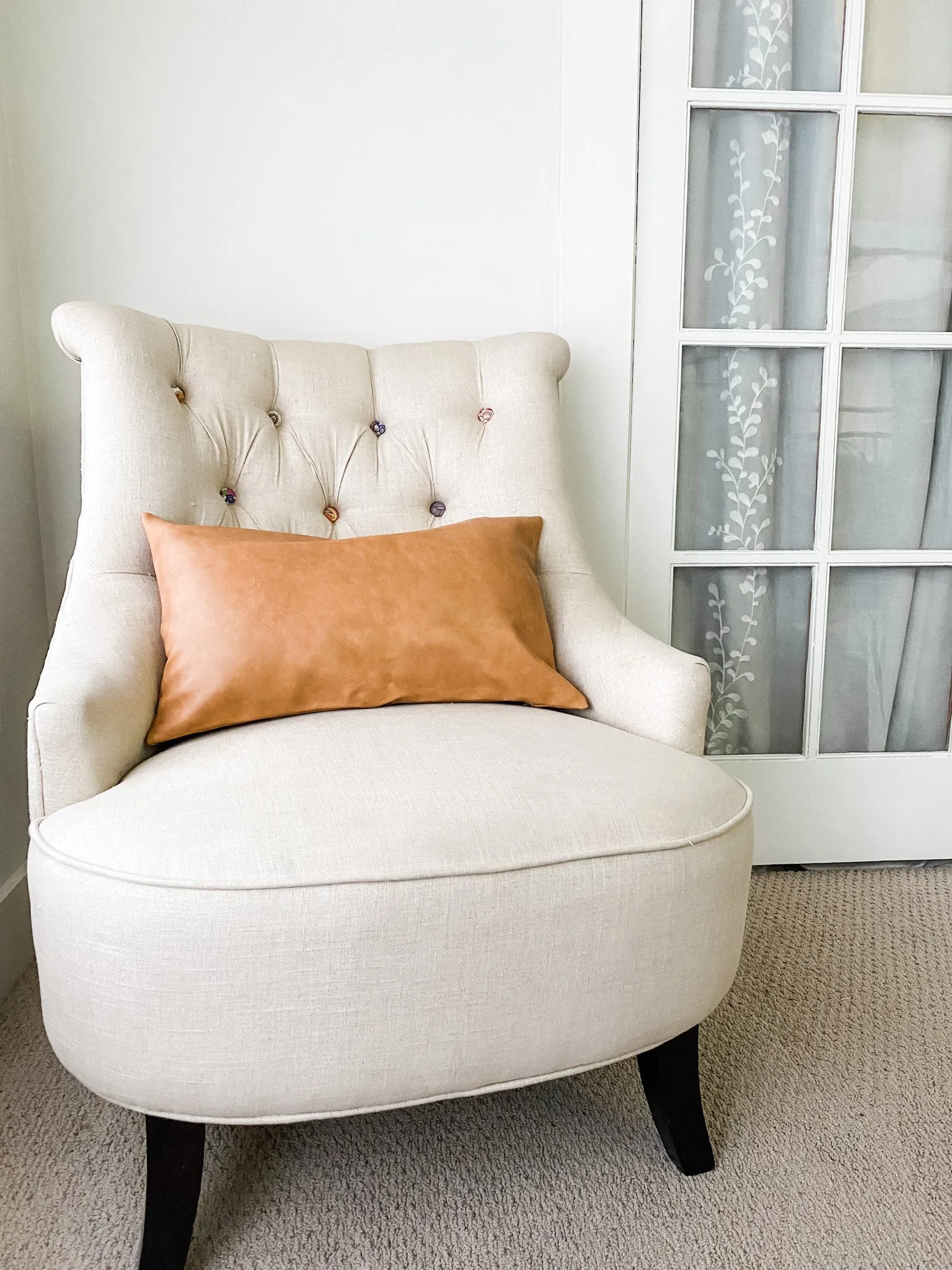 Faux Leather Pillow Covers