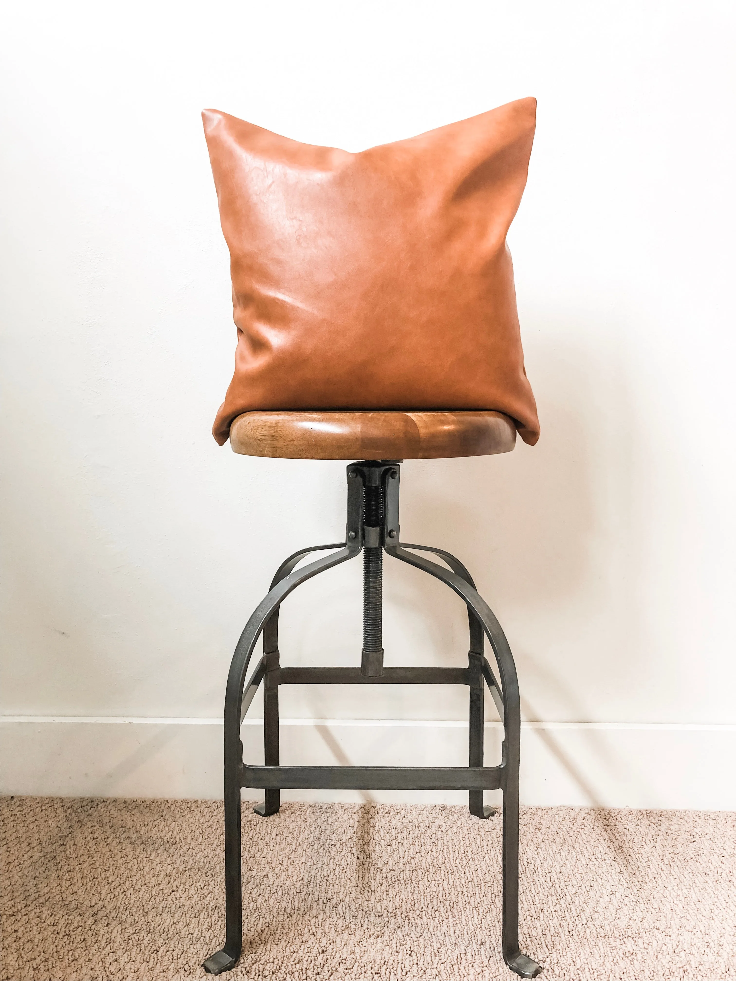Faux Leather Pillow Covers