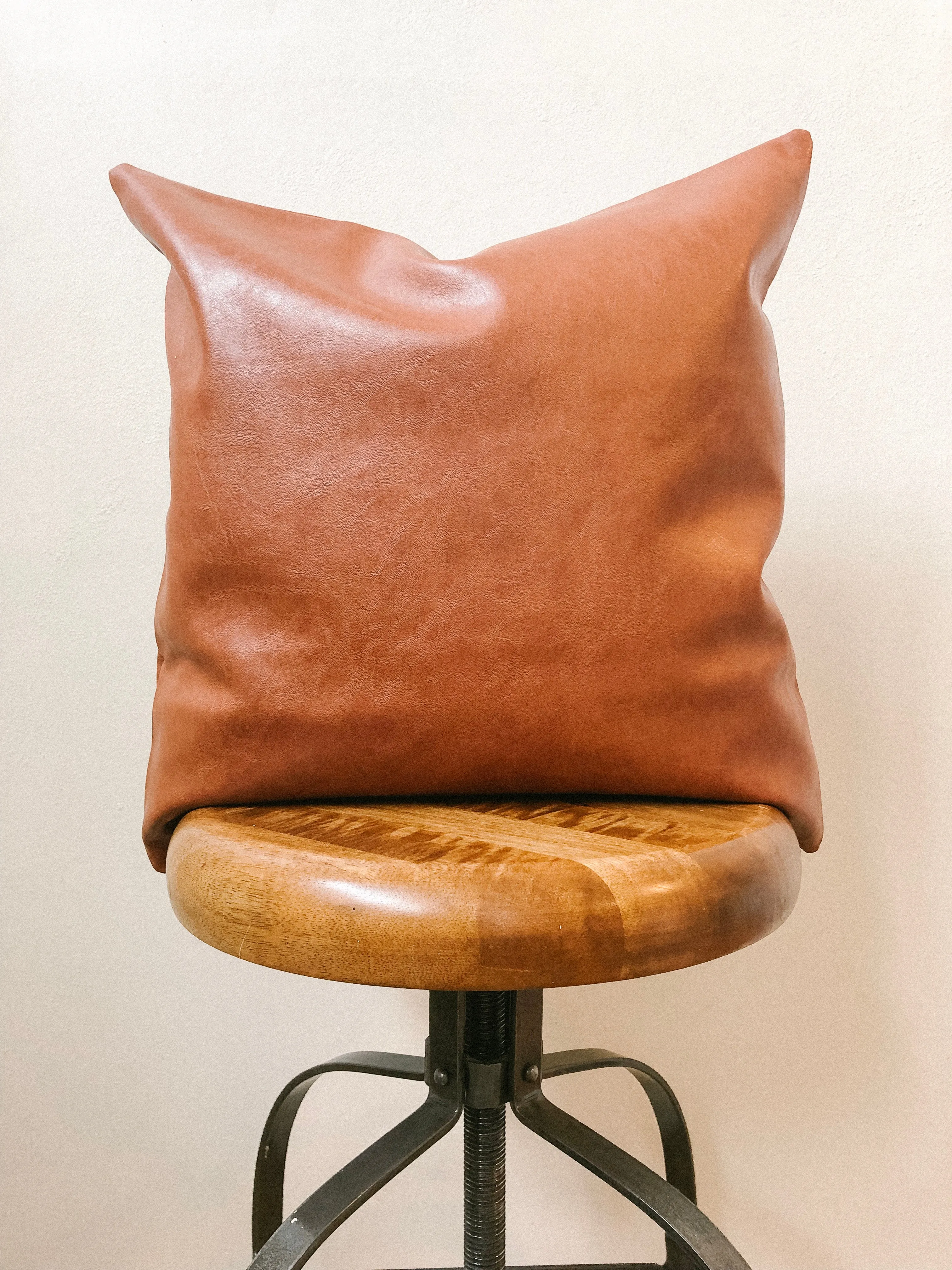 Faux Leather Pillow Covers