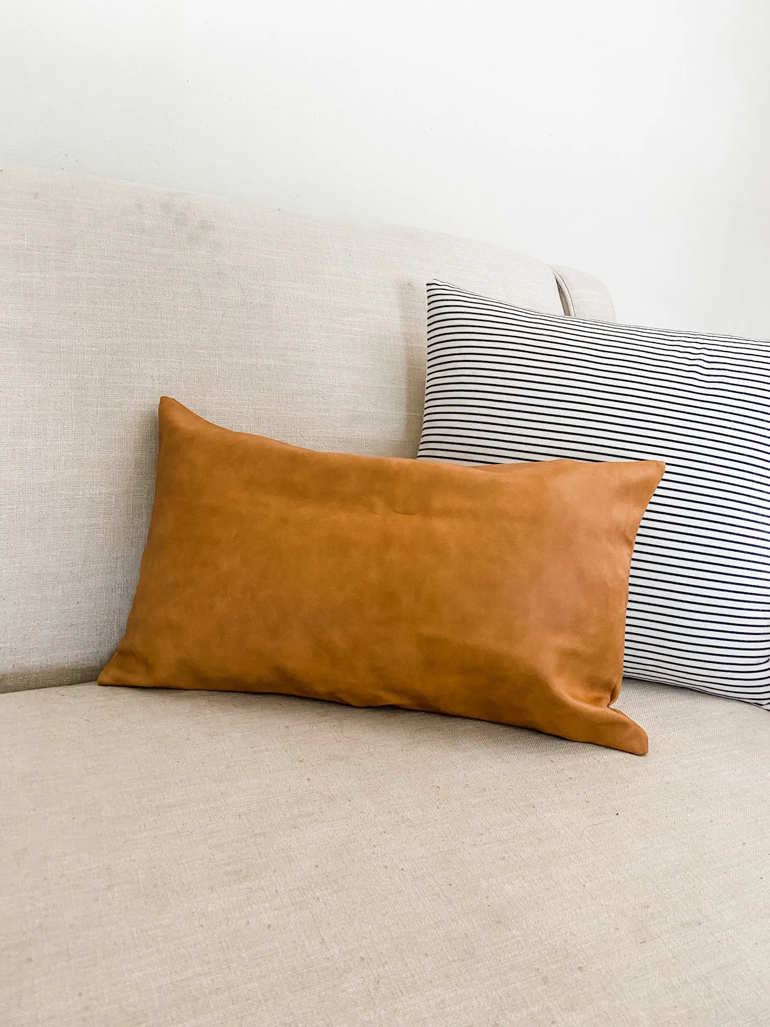 Faux Leather Pillow Covers