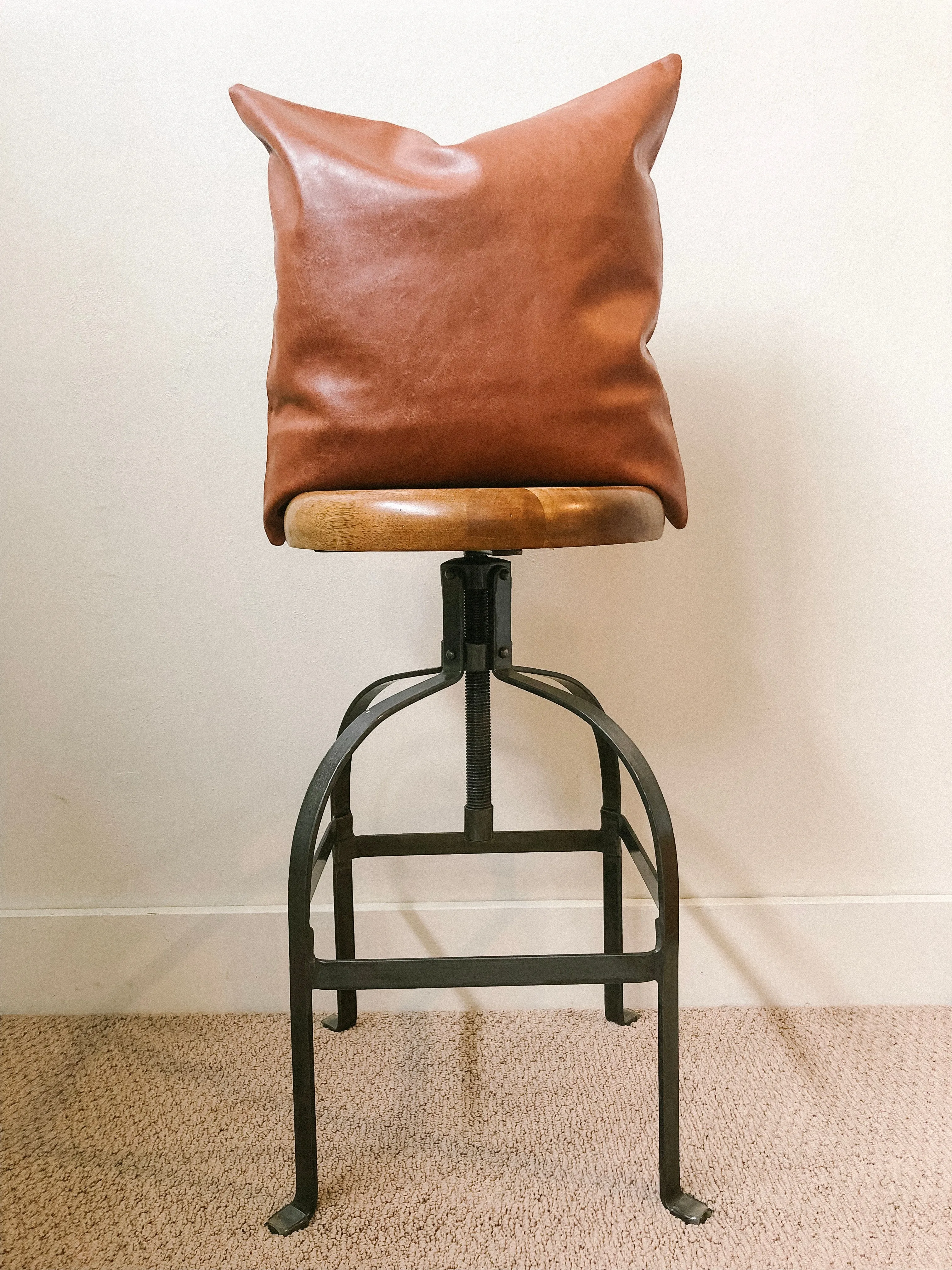 Faux Leather Pillow Covers
