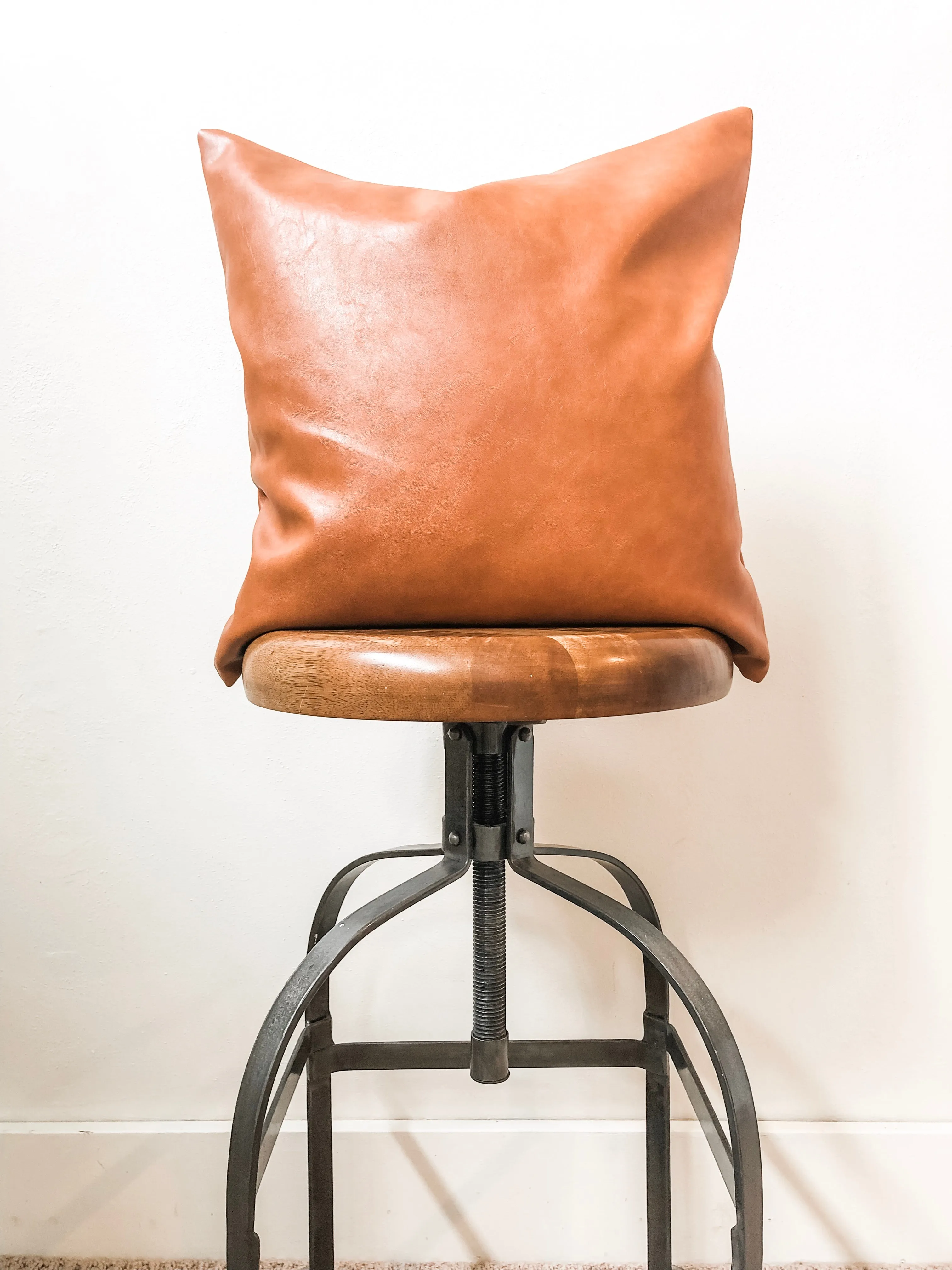 Faux Leather Pillow Covers