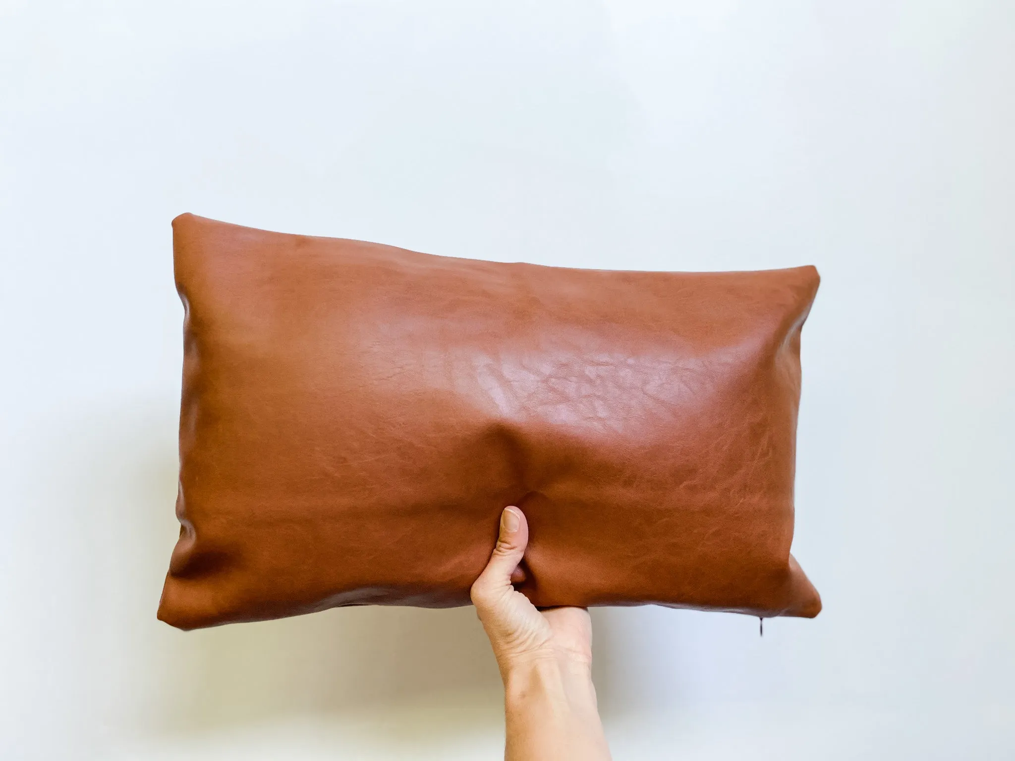Faux Leather Pillow Covers