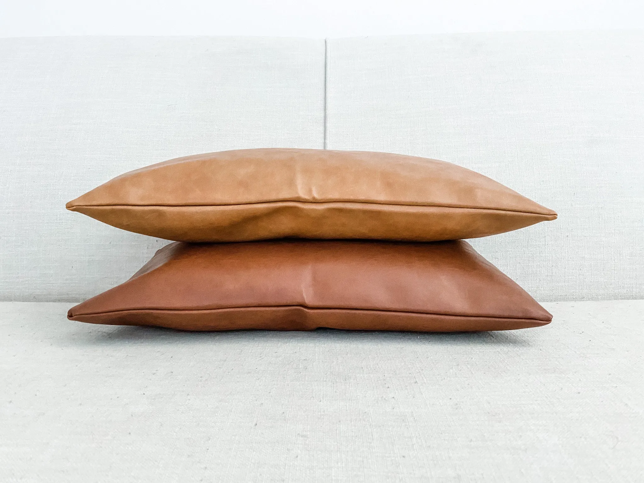 Faux Leather Pillow Covers