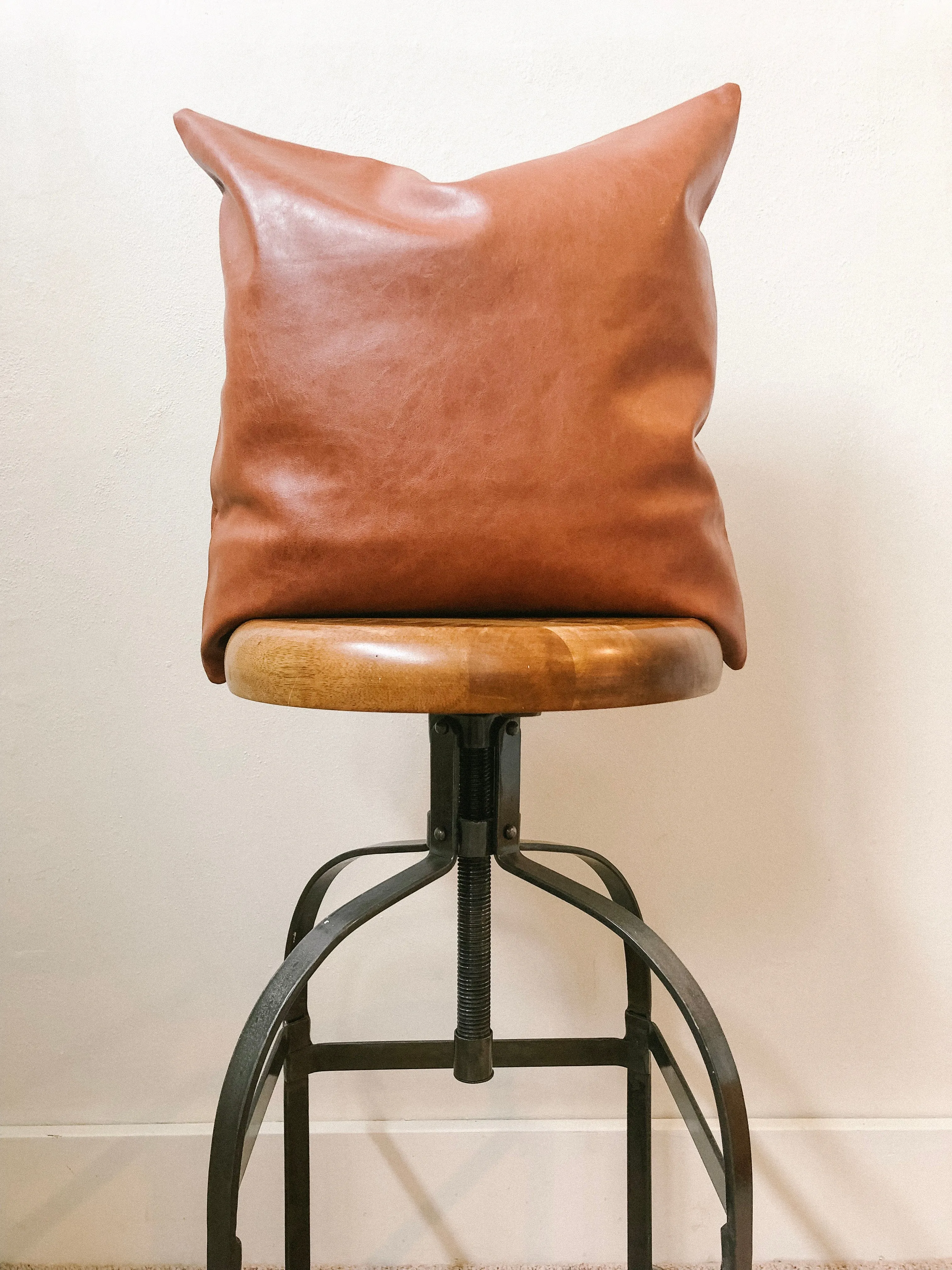 Faux Leather Pillow Covers