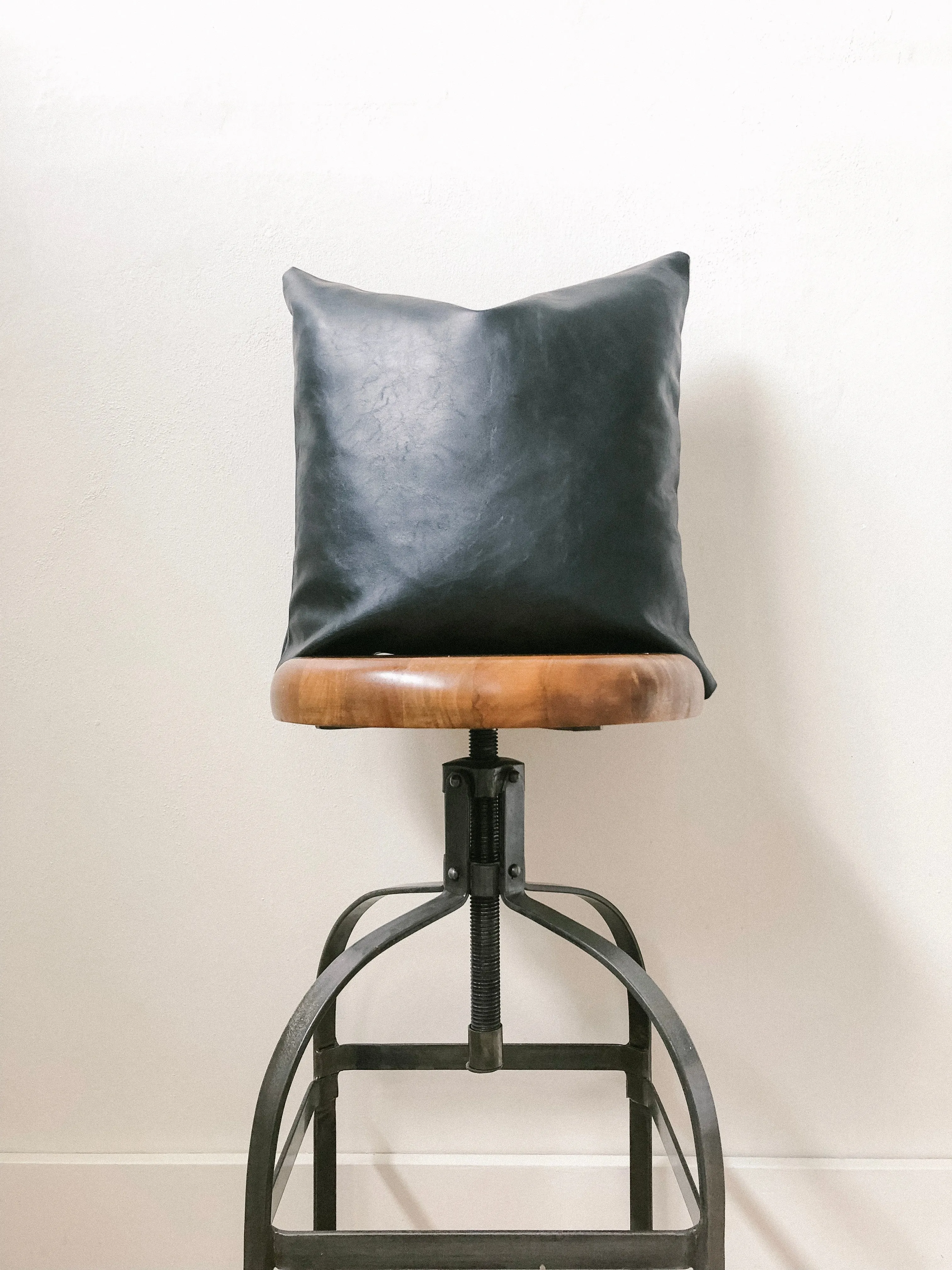 Faux Leather Pillow Covers