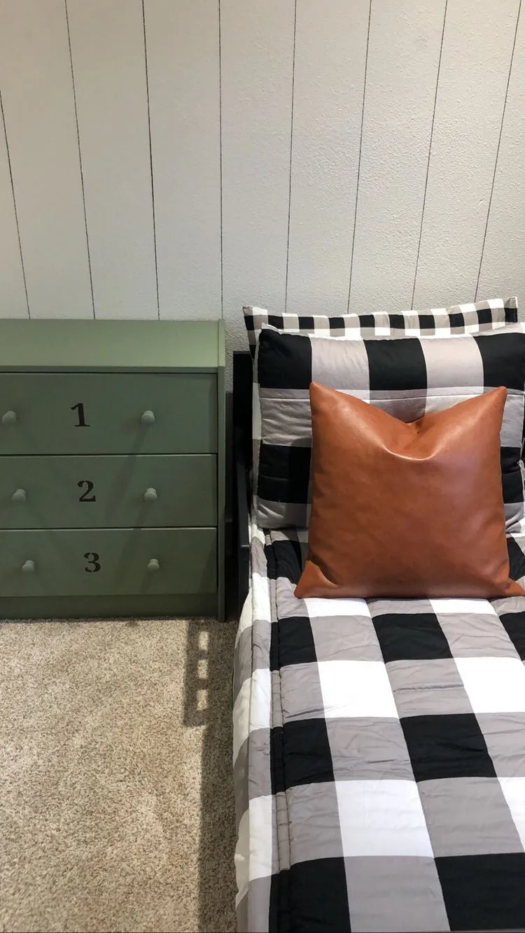 Faux Leather Pillow Covers