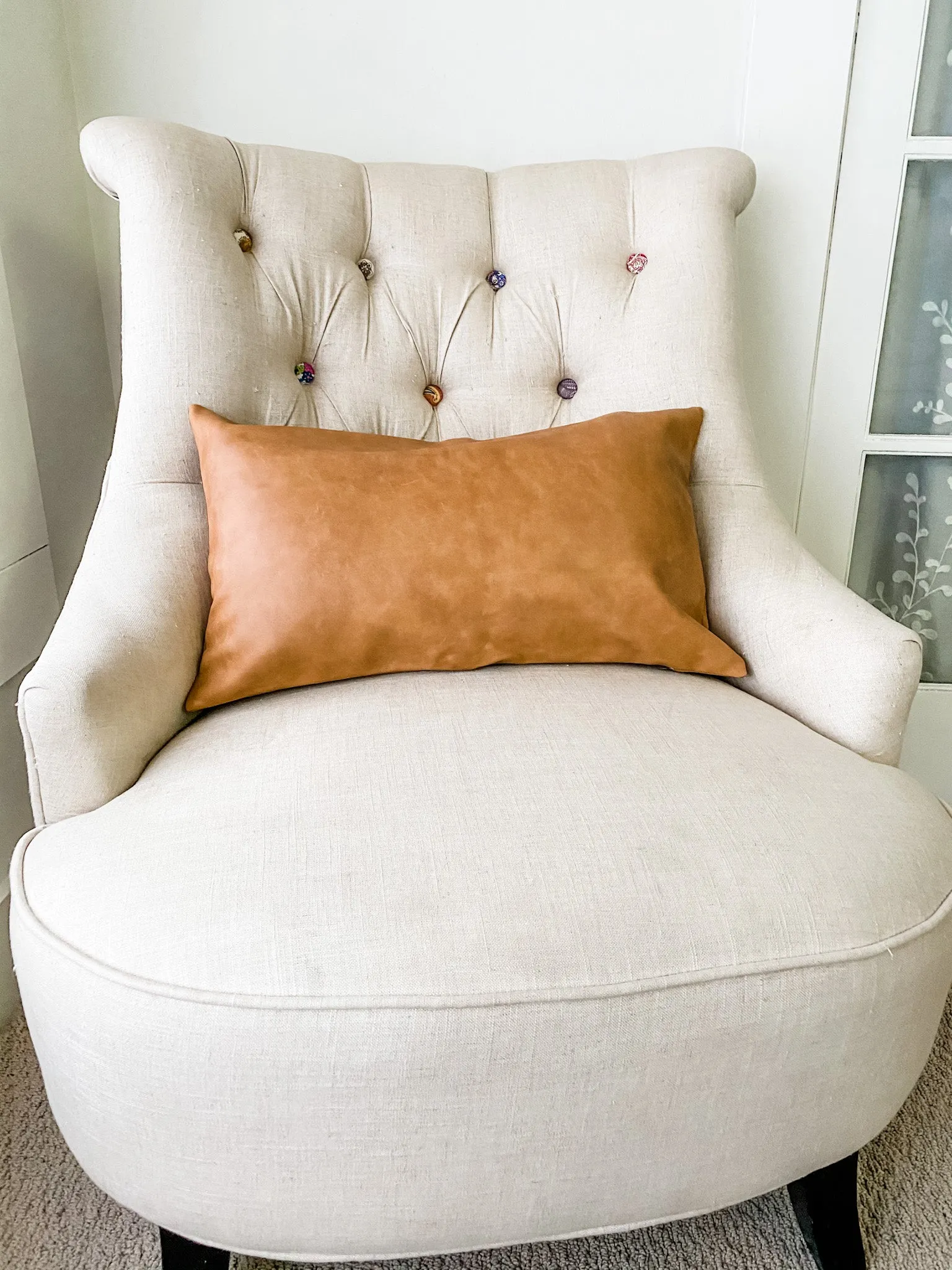 Faux Leather Pillow Covers
