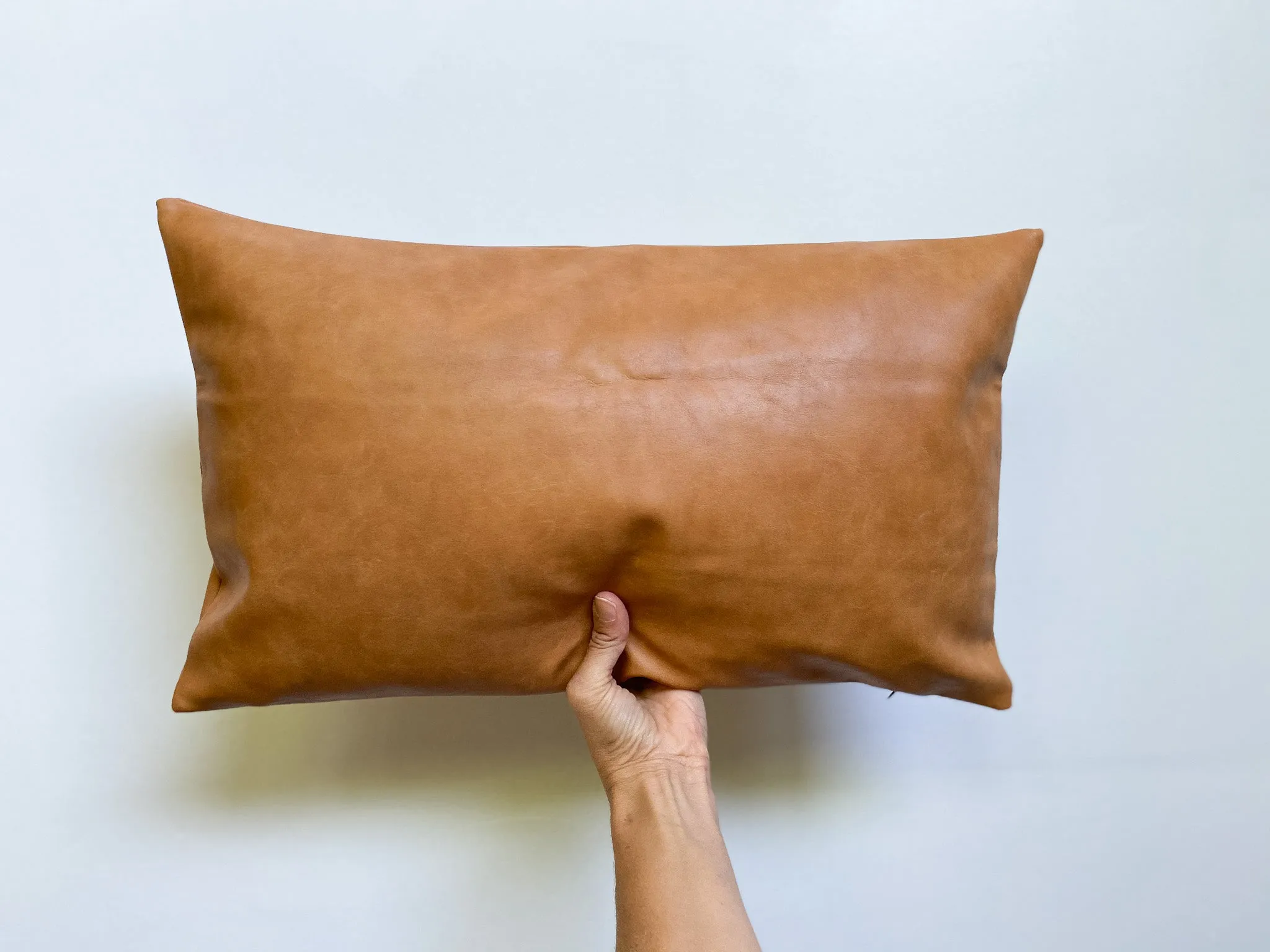 Faux Leather Pillow Covers
