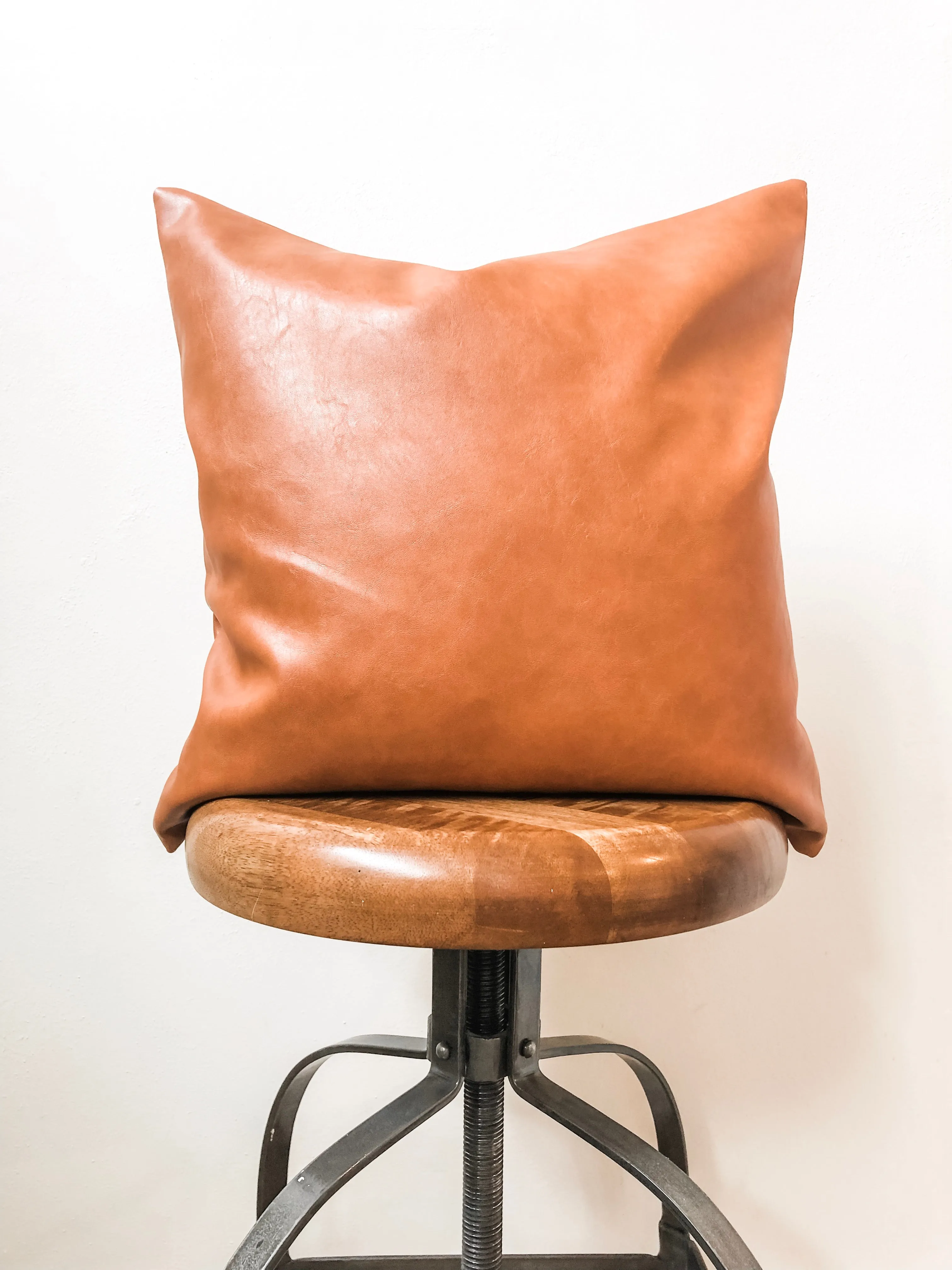 Faux Leather Pillow Covers