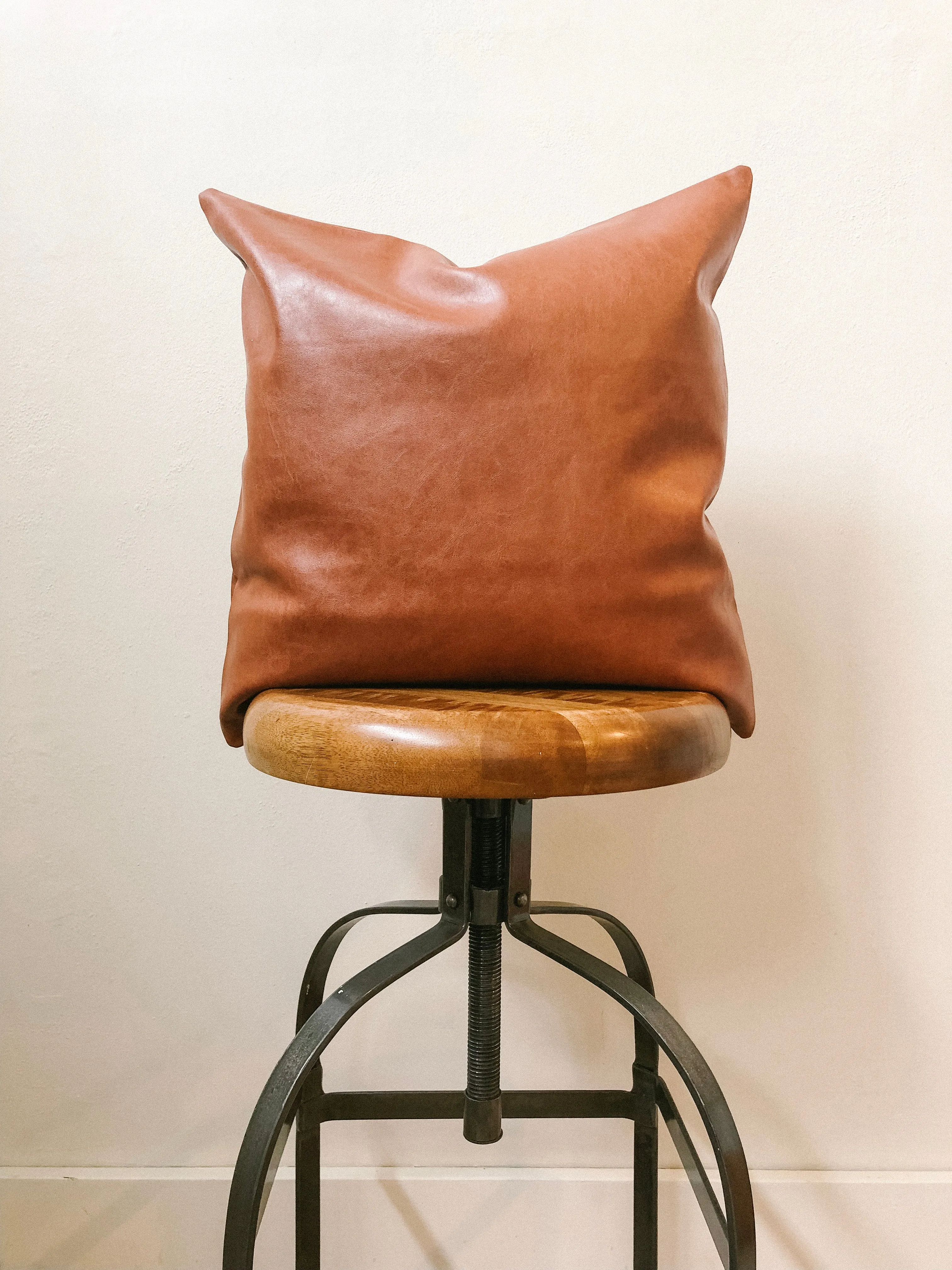 Faux Leather Pillow Covers