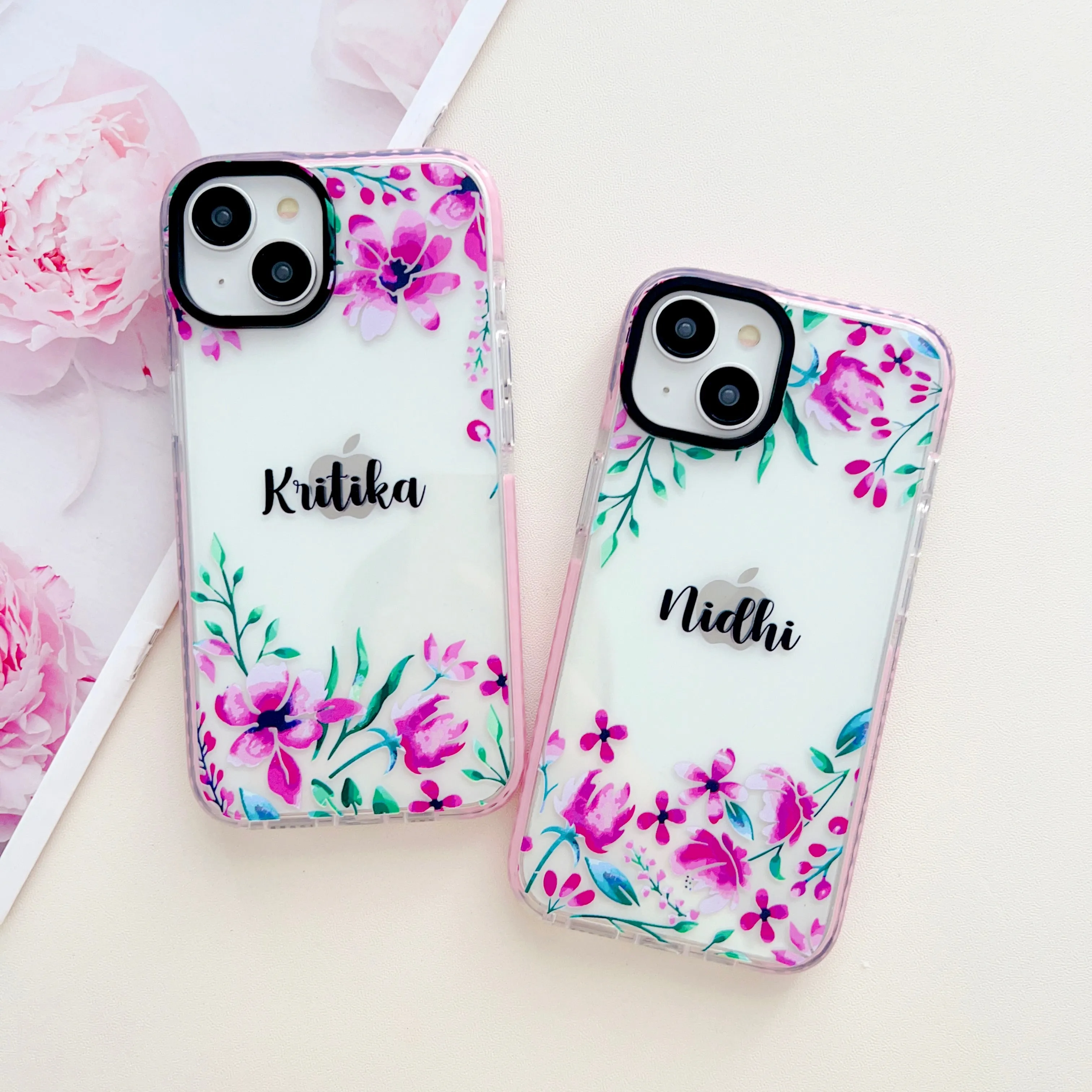 Floral Design Customised Designer Impact Proof Case for iPhone