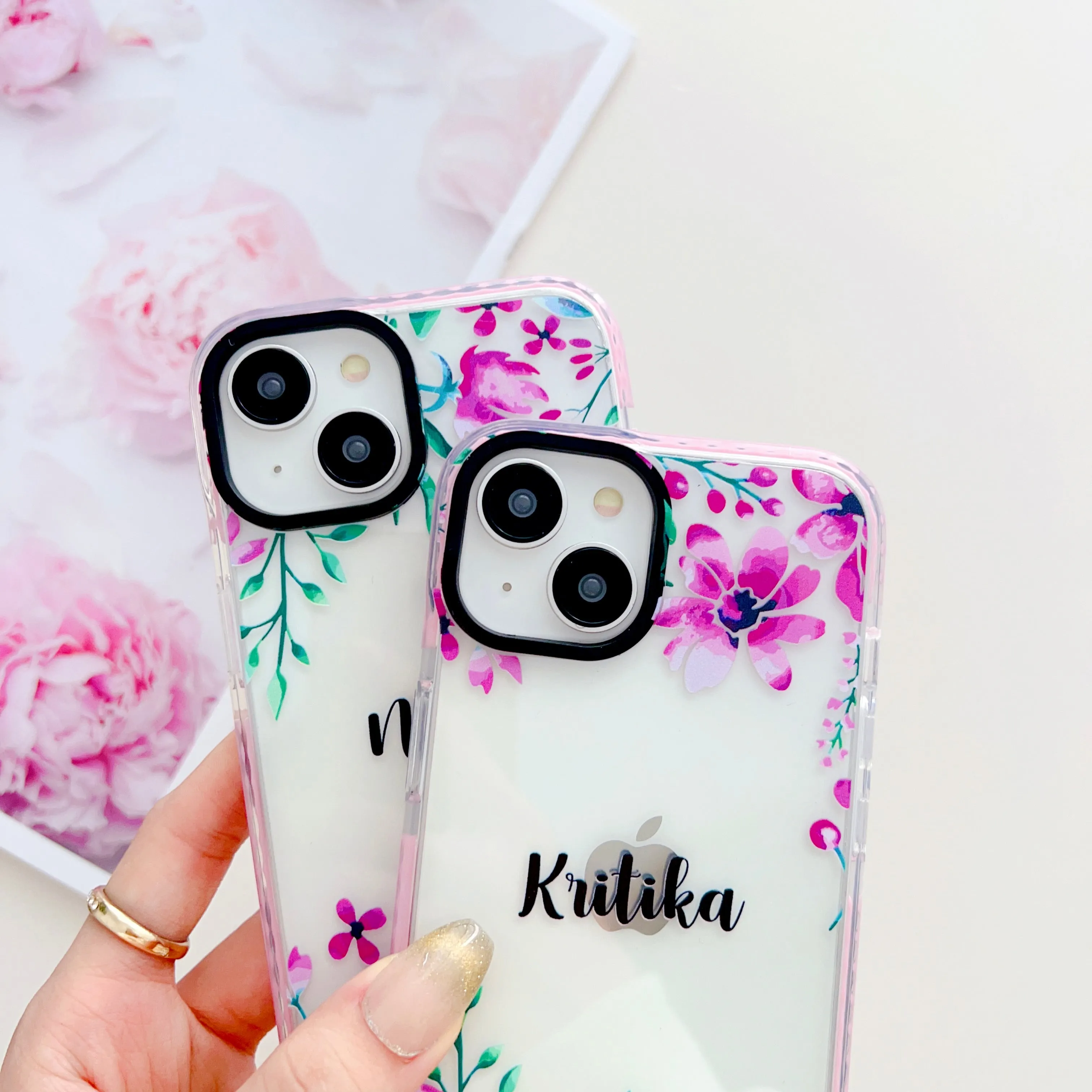 Floral Design Customised Designer Impact Proof Case for iPhone