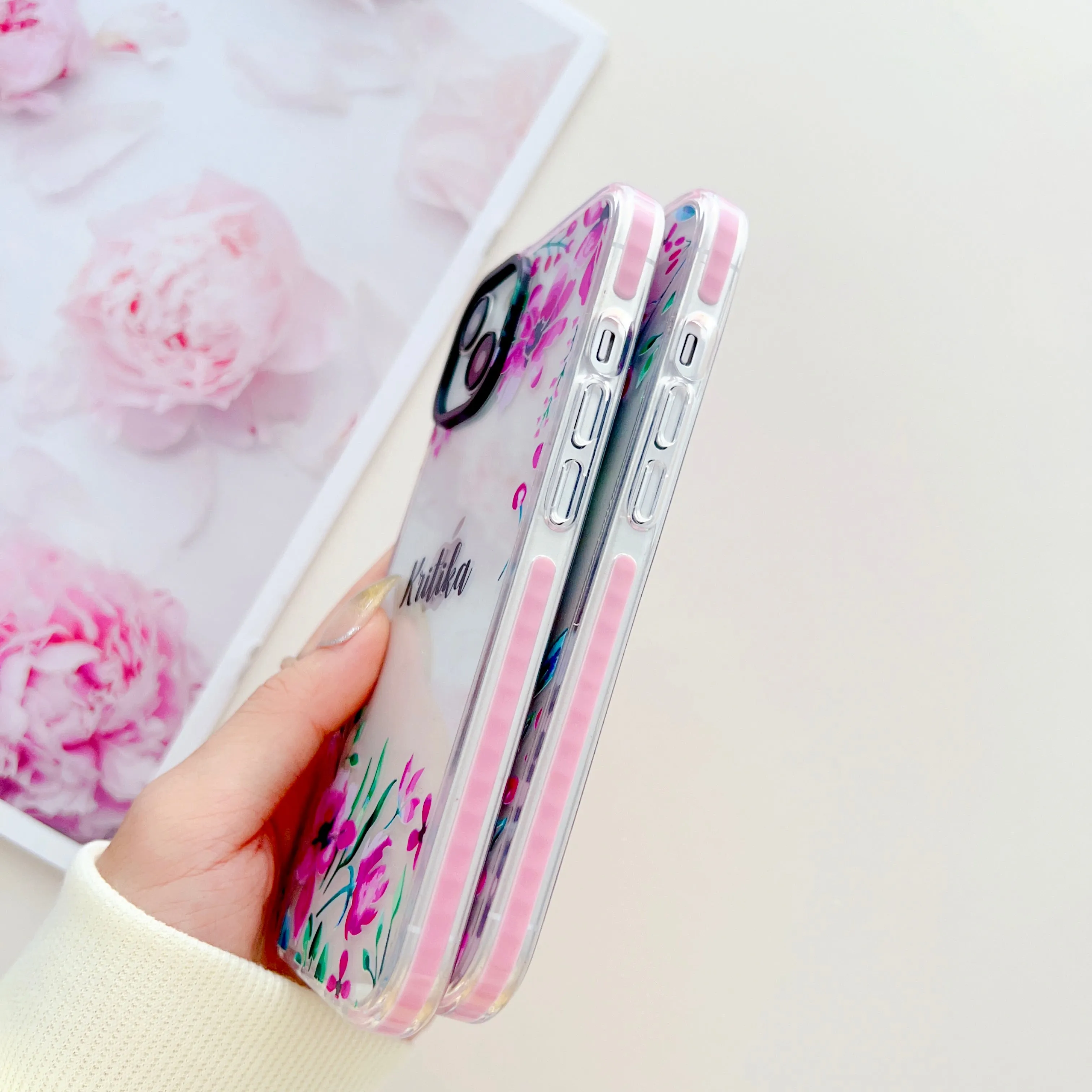 Floral Design Customised Designer Impact Proof Case for iPhone