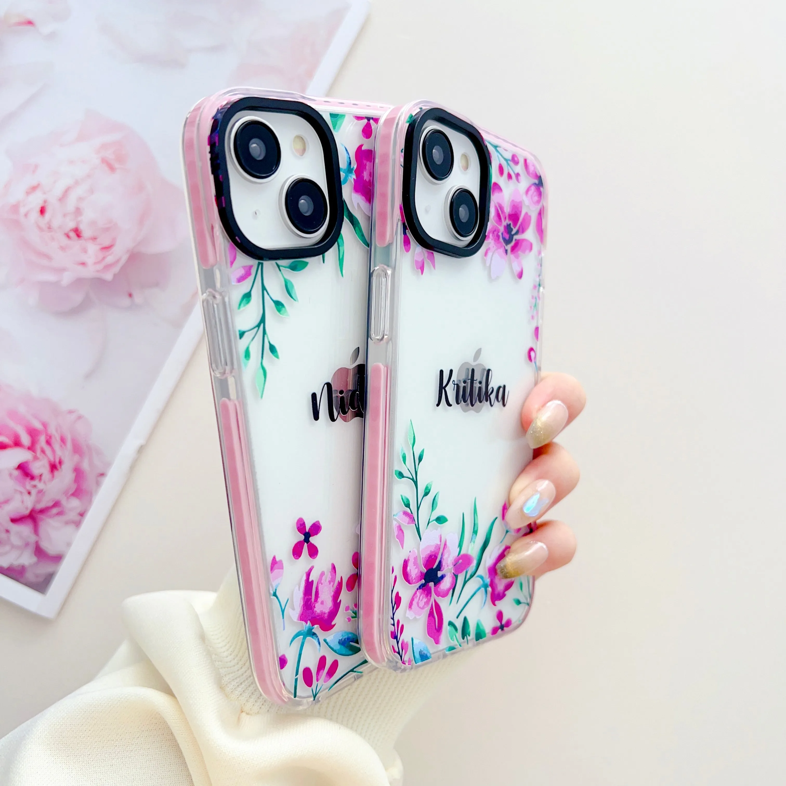 Floral Design Customised Designer Impact Proof Case for iPhone