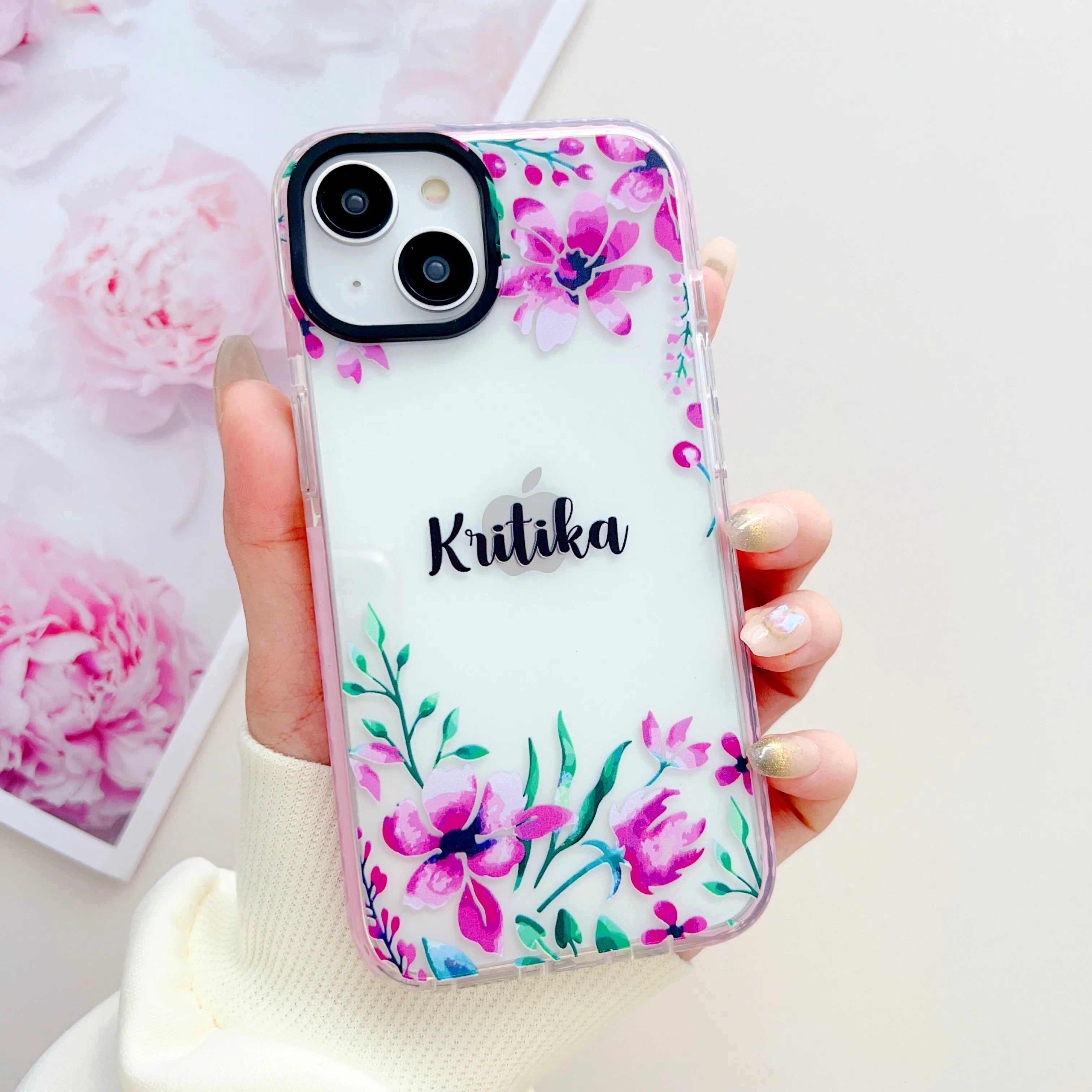 Floral Design Customised Designer Impact Proof Case for iPhone