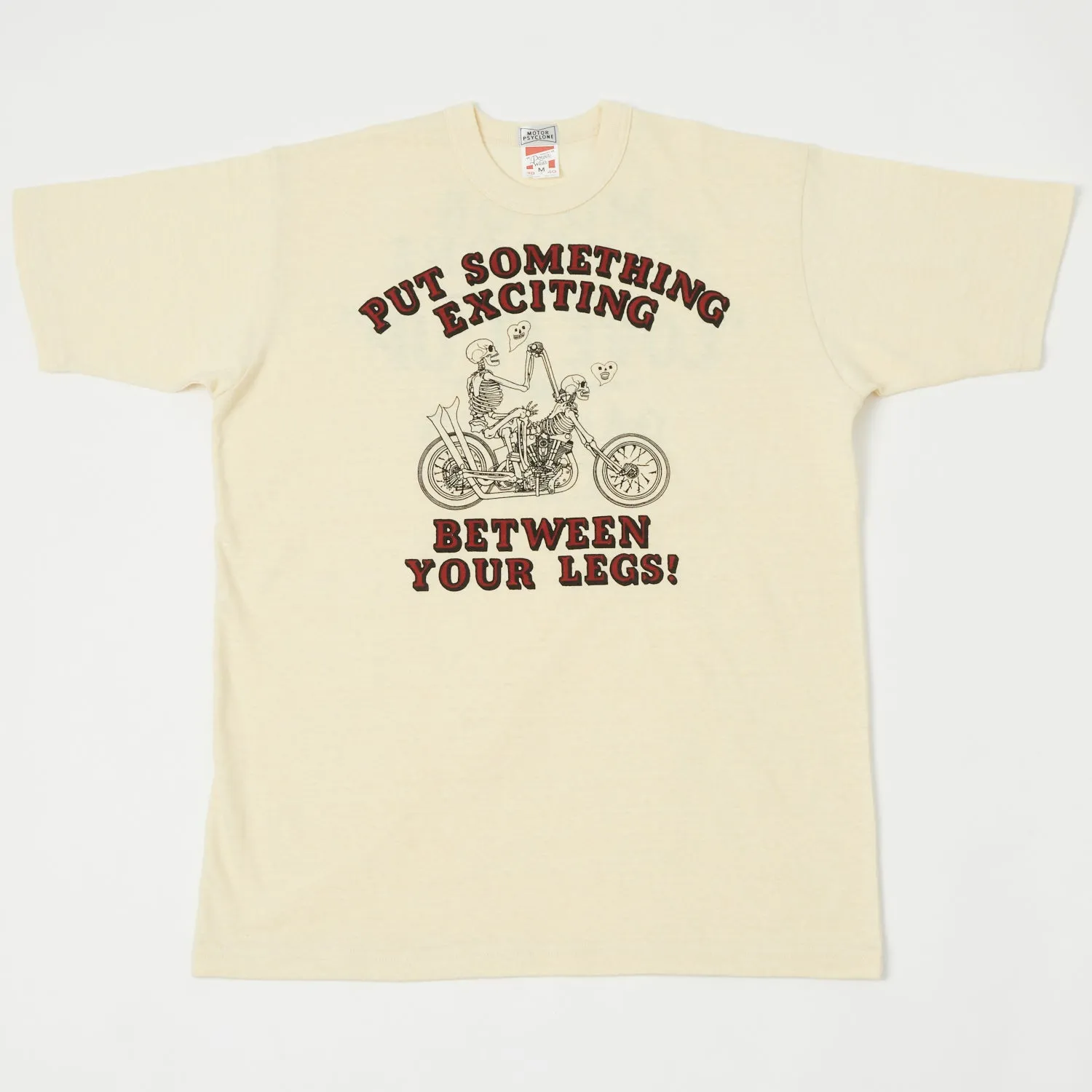 Freewheelers 2225020 'Put Something Else' Tee - Straw Cream