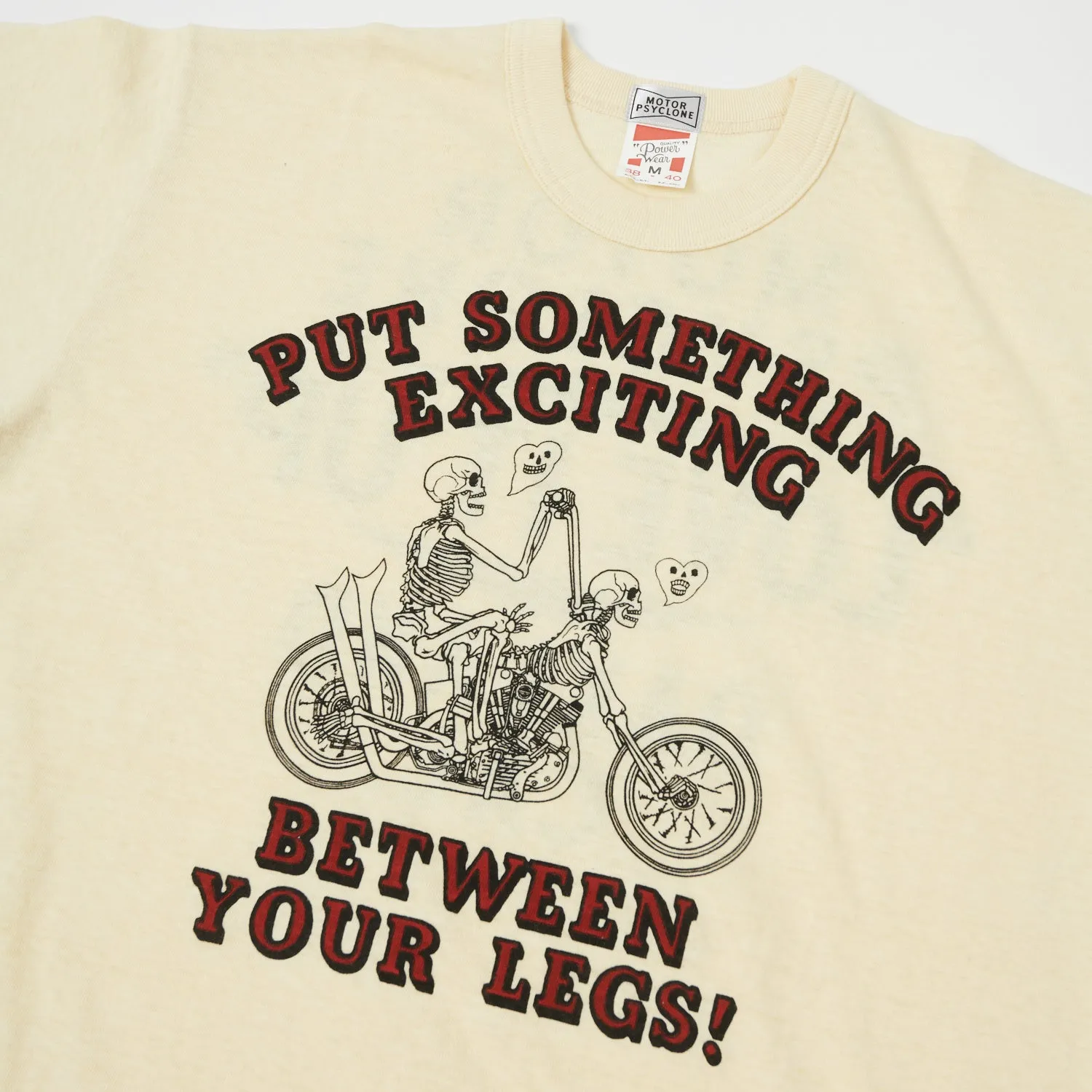 Freewheelers 2225020 'Put Something Else' Tee - Straw Cream