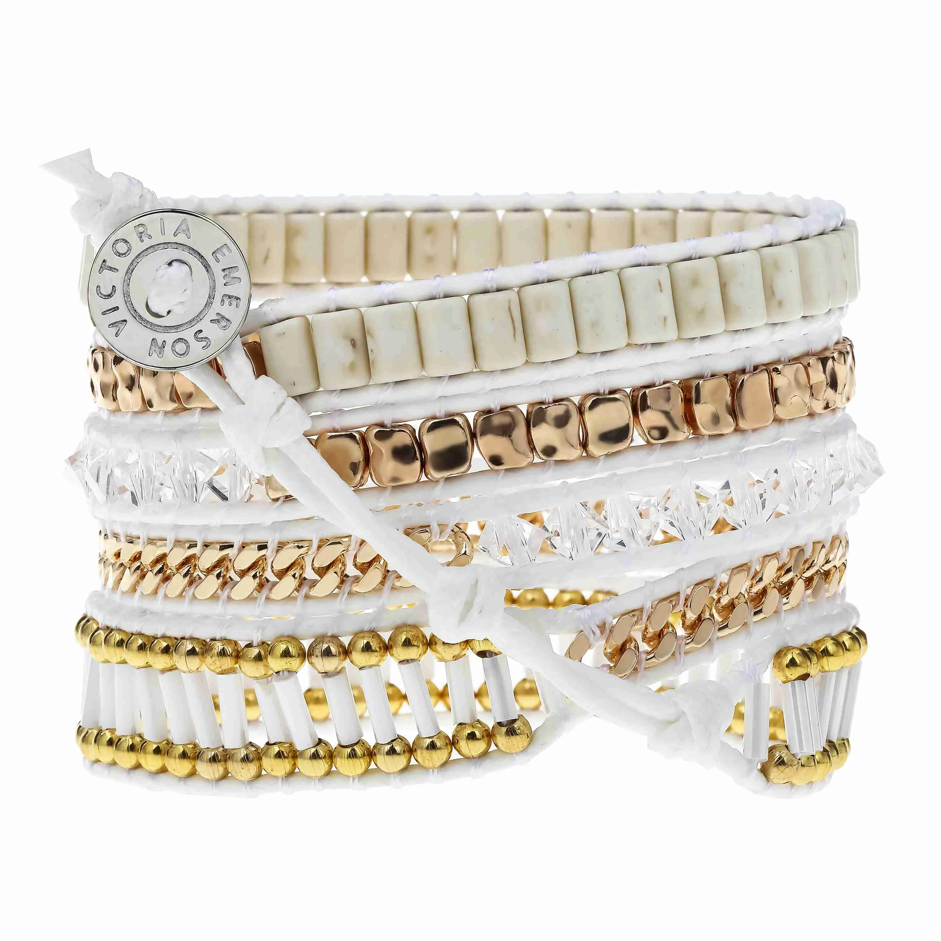 Gold and White Accents on Ivory