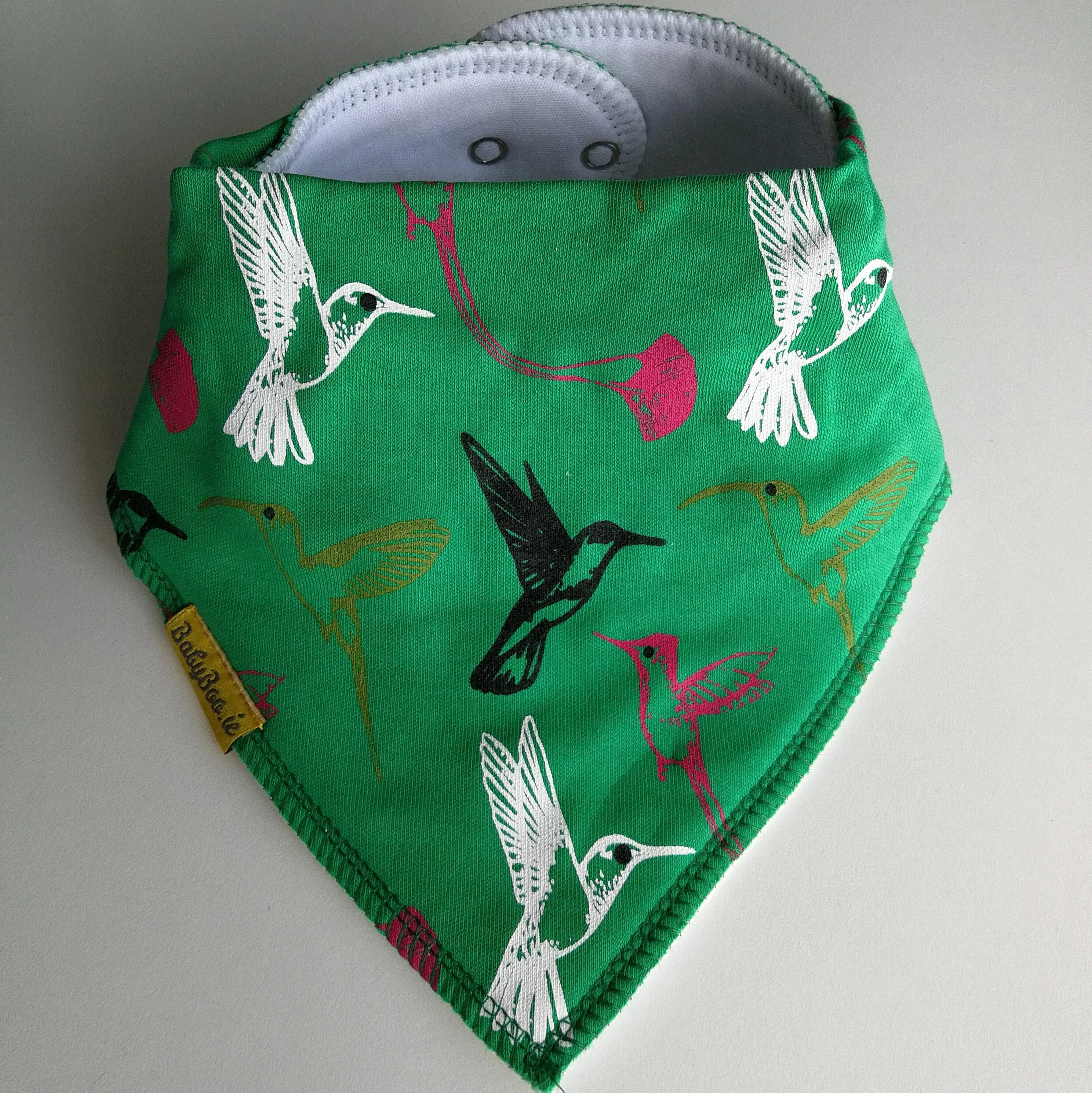 Green Kingfisher Baby Bib