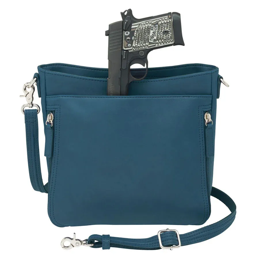 GTM Original Slim Leather Crossbody Purse