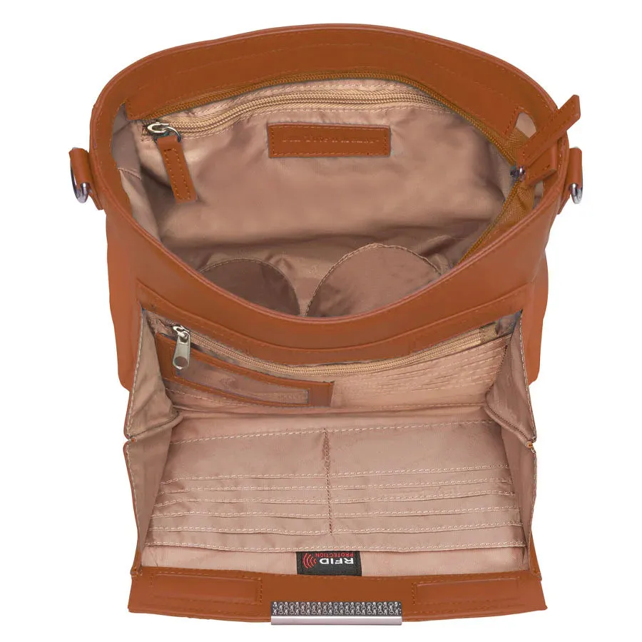 GTM Original Slim Leather Crossbody Purse