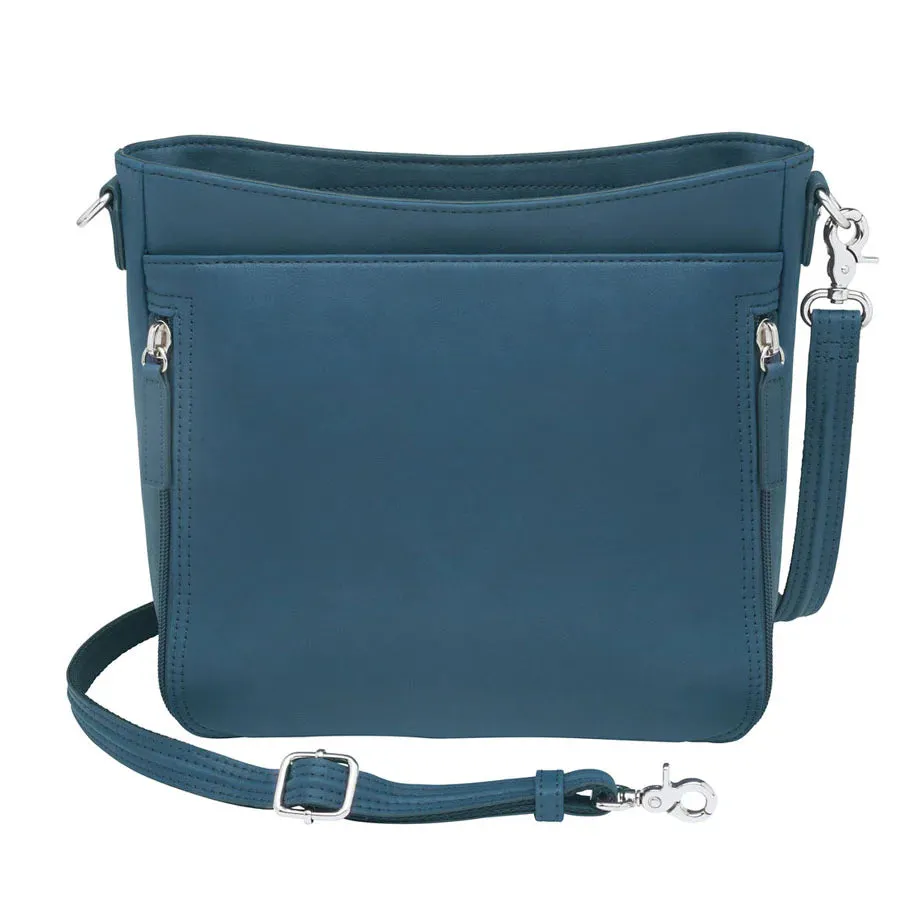 GTM Original Slim Leather Crossbody Purse
