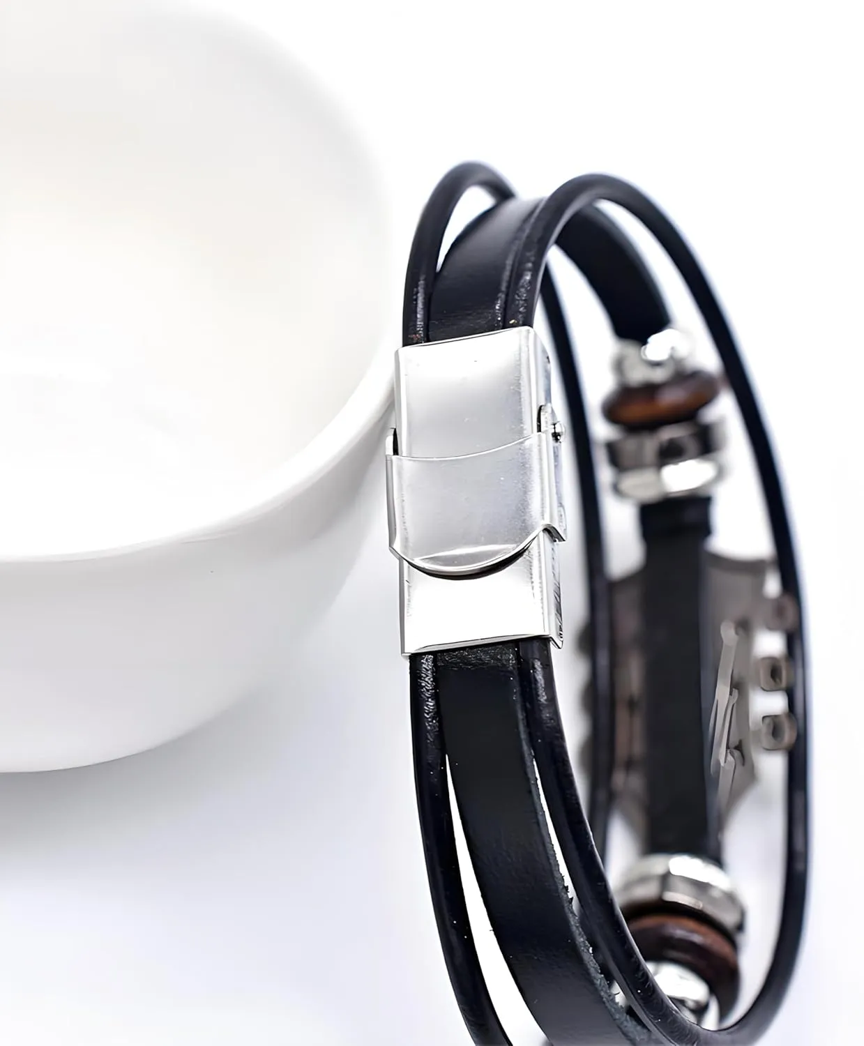 Guitar Leather Bracelet, Red Black Blue Leather Vintage Stack Bracelet For Men Women Dainty Trendy Music Bangle Bracelet Inspirational Holiday Meaningful Jewelry Gift