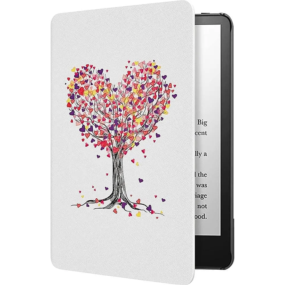 Heart Tree Design Folio Case - Amazon Kindle Paperwhite (2021-2023)