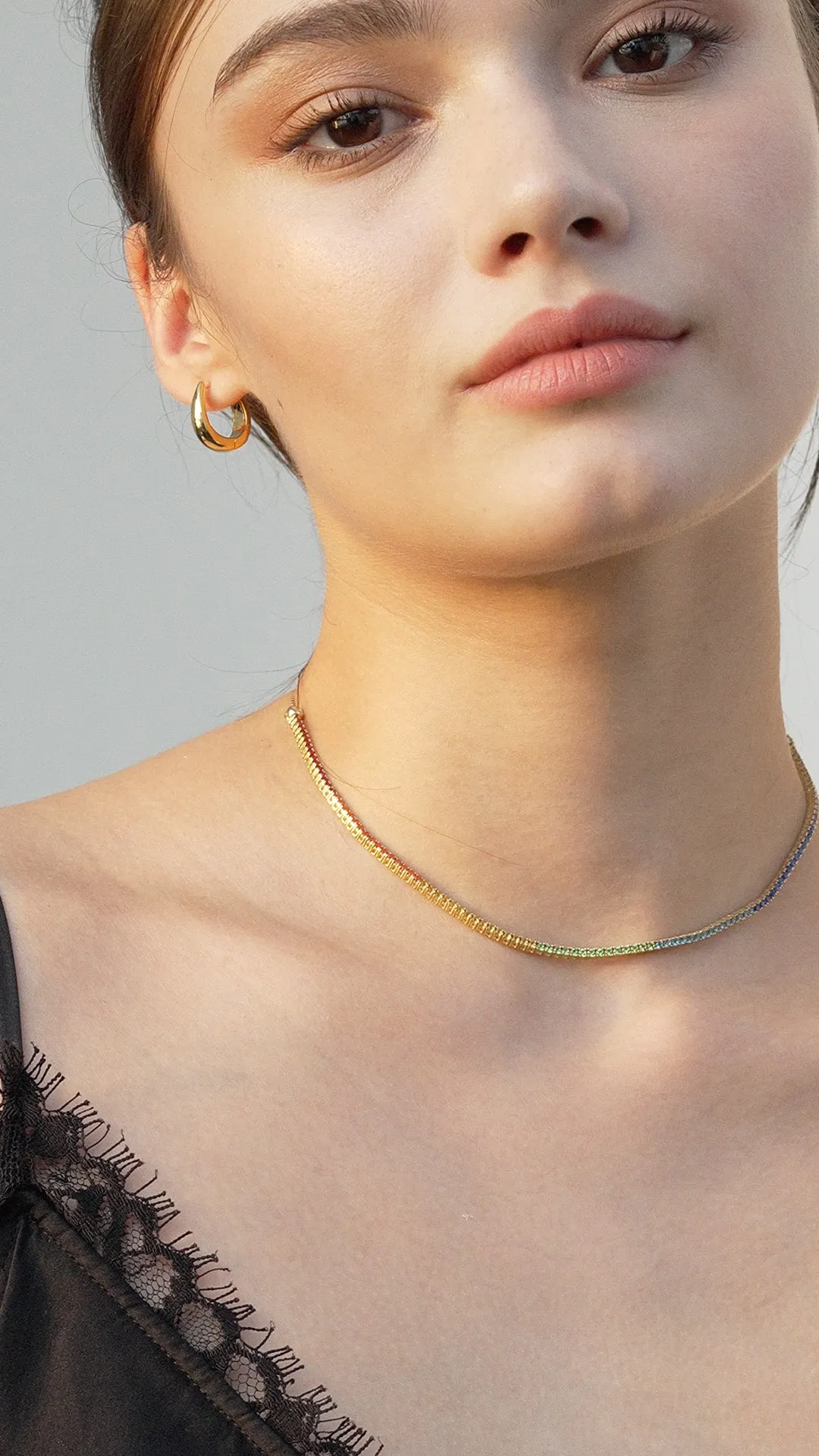 Hera Hoops Nude 18K Gold Vermeil