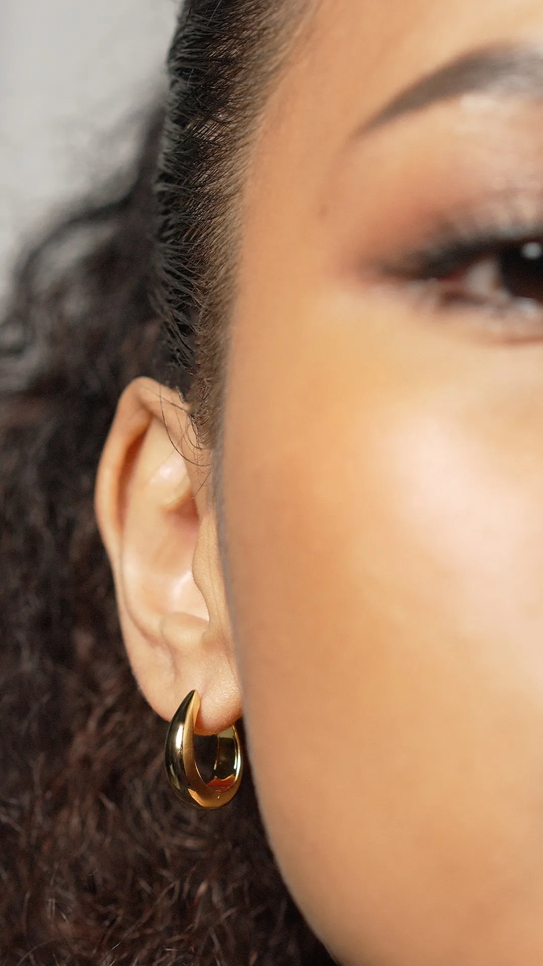 Hera Hoops Nude 18K Gold Vermeil