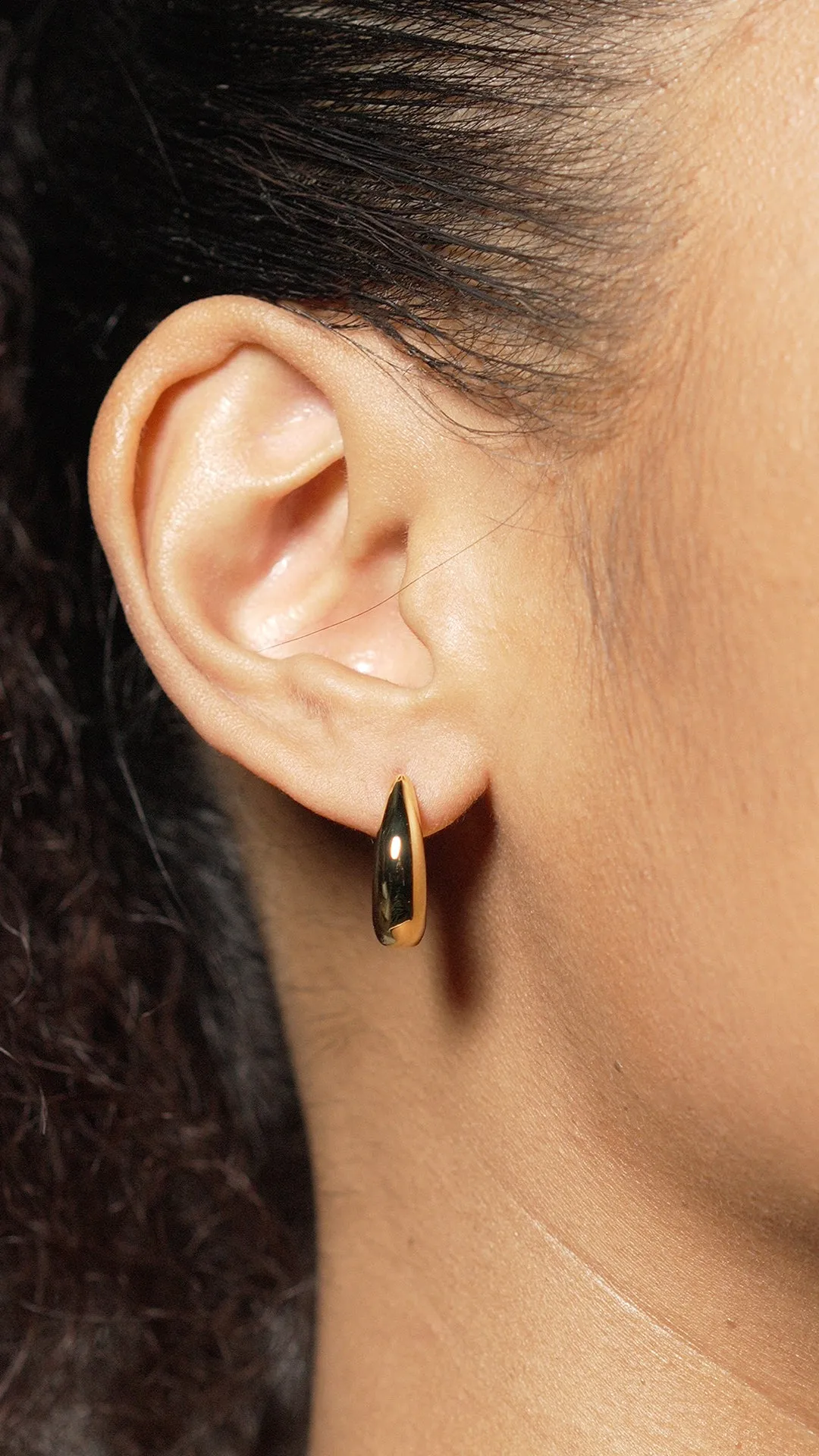 Hera Hoops Nude 18K Gold Vermeil