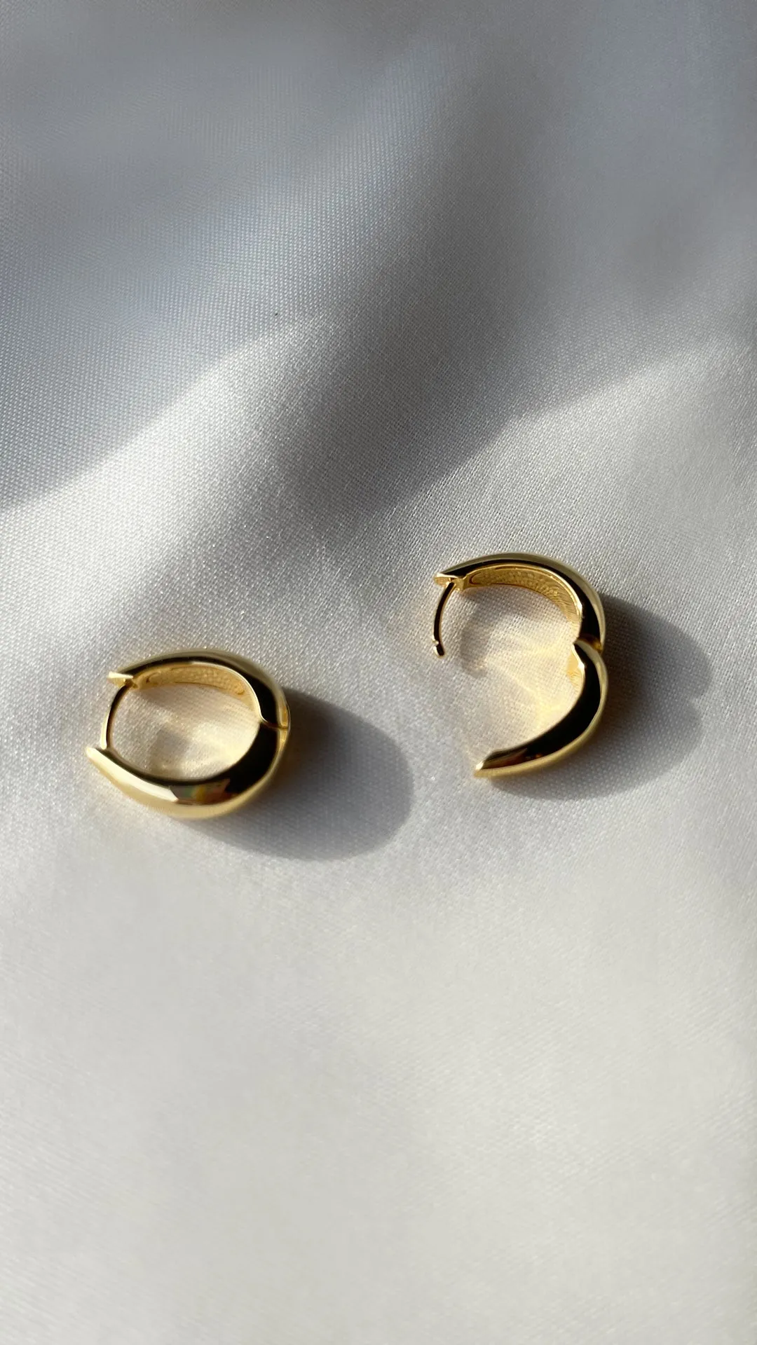 Hera Hoops Nude 18K Gold Vermeil