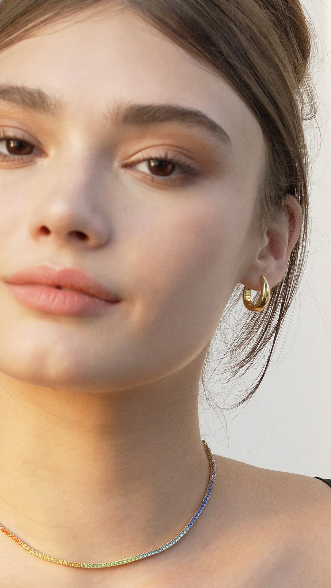 Hera Hoops Nude 18K Gold Vermeil