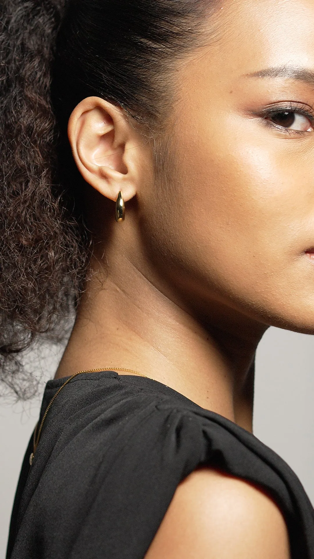 Hera Hoops Nude 18K Gold Vermeil