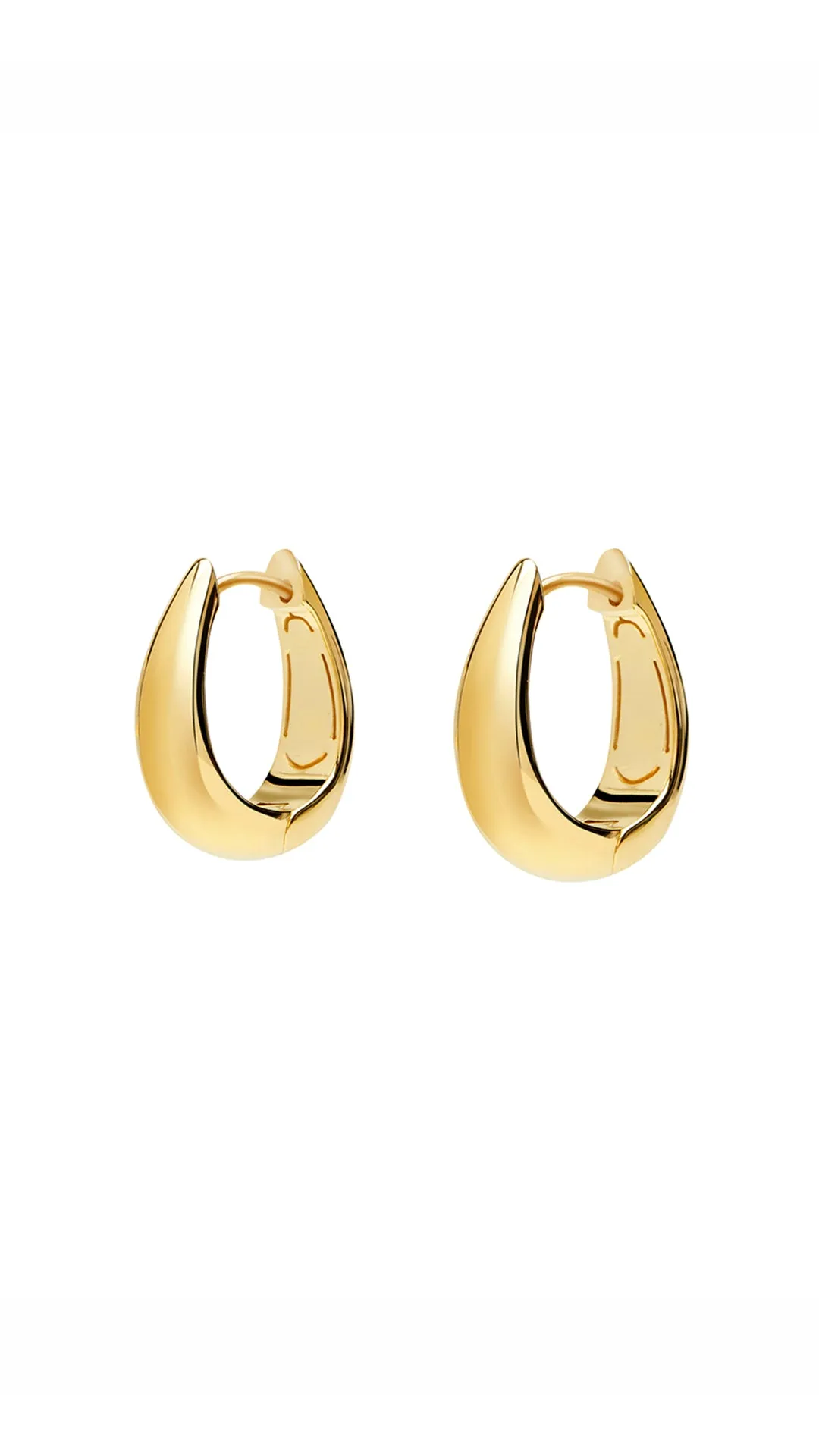 Hera Hoops Nude 18K Gold Vermeil