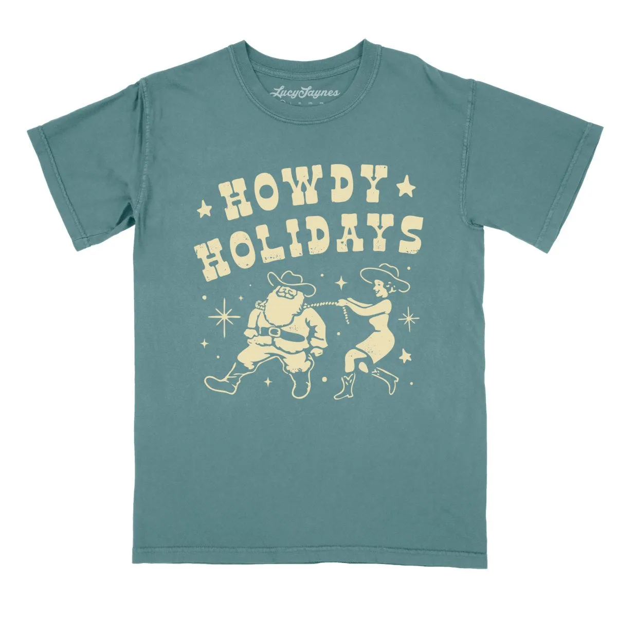 Howdy Holidays Comfort Colors Tee