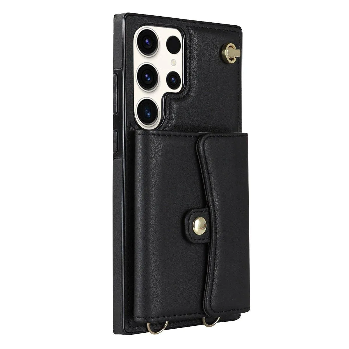Infero Leather Wallet Case With Lanyard For Galaxy S Series