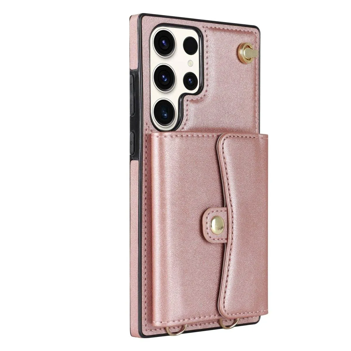 Infero Leather Wallet Case With Lanyard For Galaxy S Series