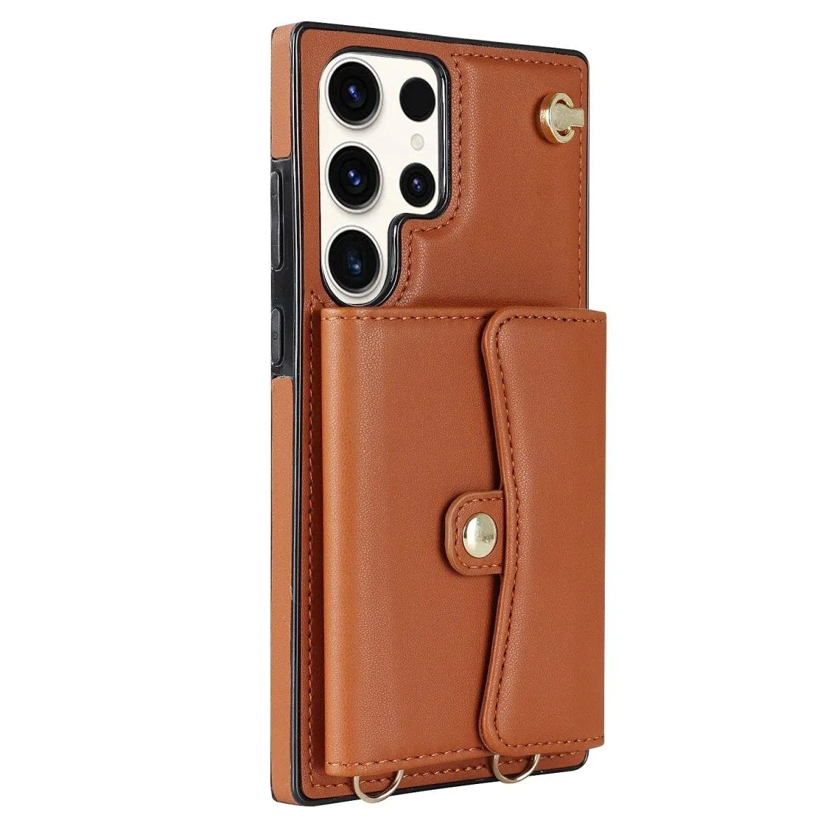Infero Leather Wallet Case With Lanyard For Galaxy S Series