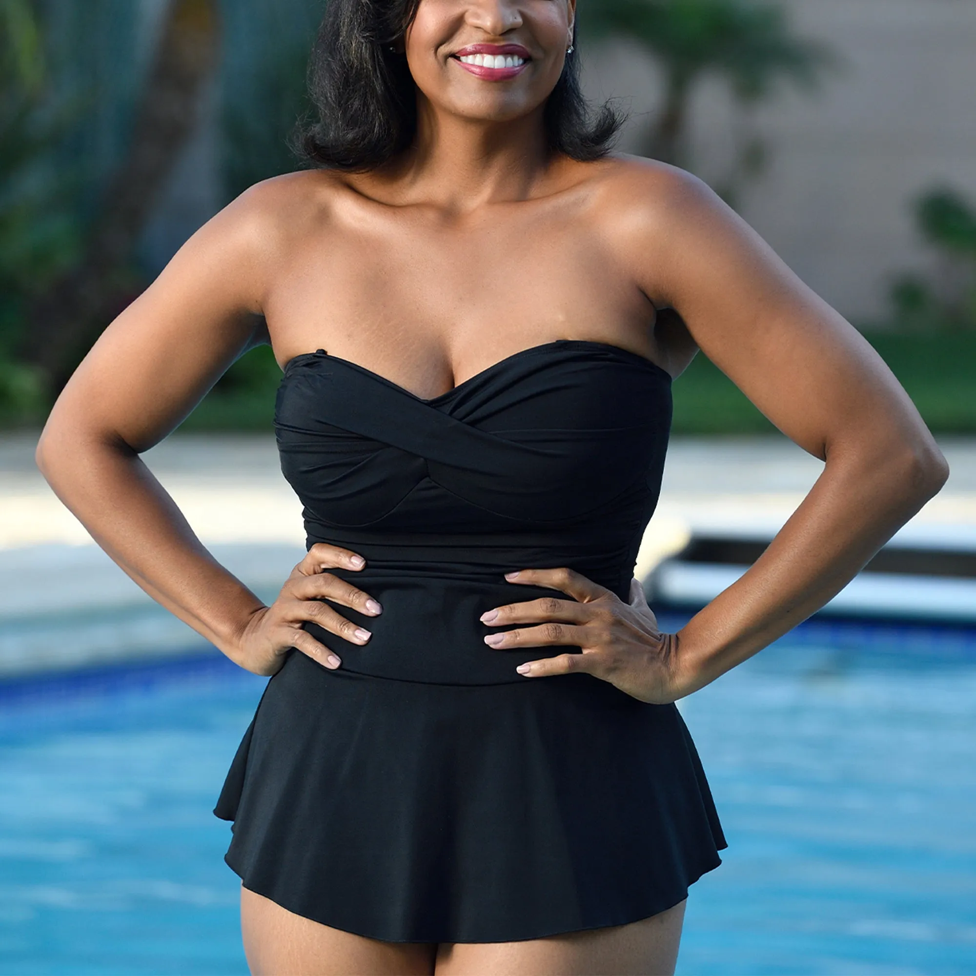 InstantFigure Skirted One Piece Swimsuit 13556P