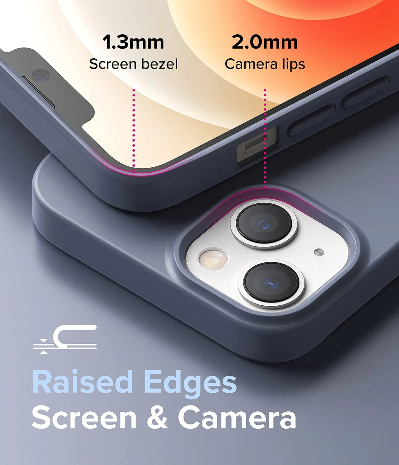 iPhone 13 Mini Back Cover Case | Air S - Lavender Gray